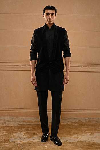 Contemporary Velvet Waistcoat Set