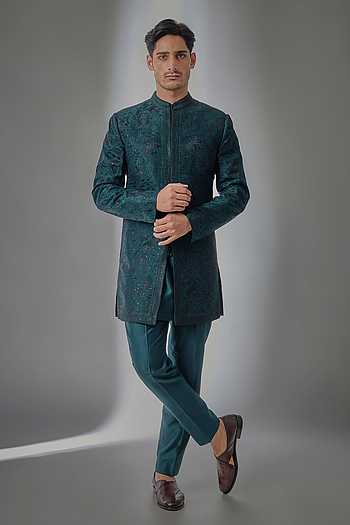 Zari Embellished Sherwani Set