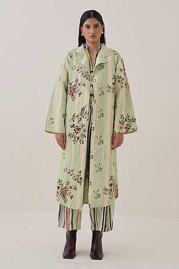 Bagiya Print Trench Jacket