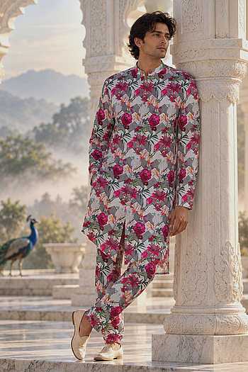 Arz Floral Print Kurta & Pant Co-ord Set