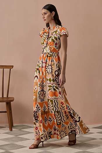 Terracotta Frida Maxi Dress