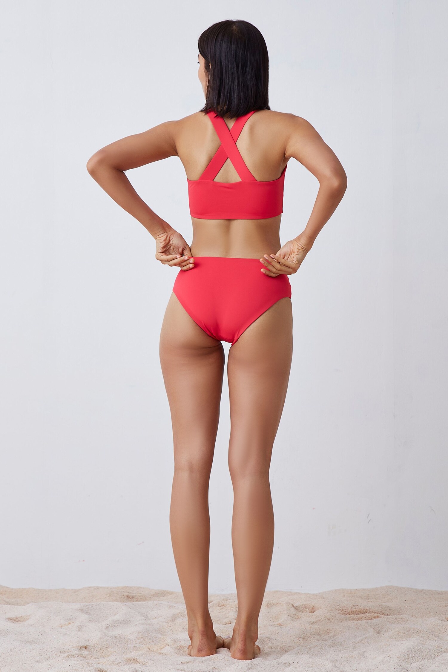 Buy Coral Econyl Plain Cate Bikini Bottom For Women by The Summer House  Online at Aza Fashions.