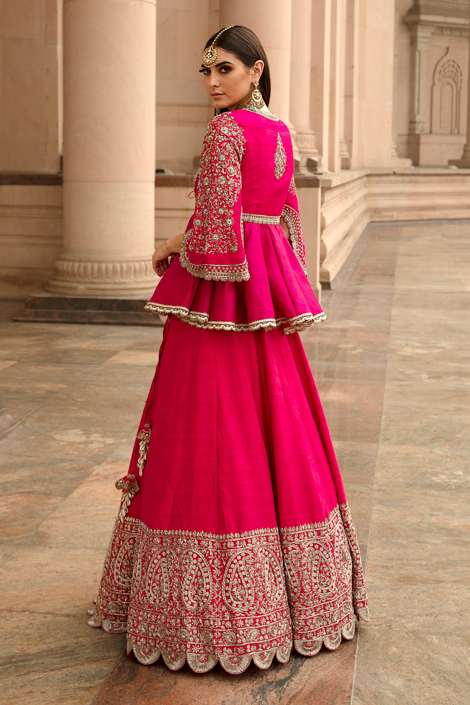 Unending Love Hot Pink Lehenga Set – Talking Threads