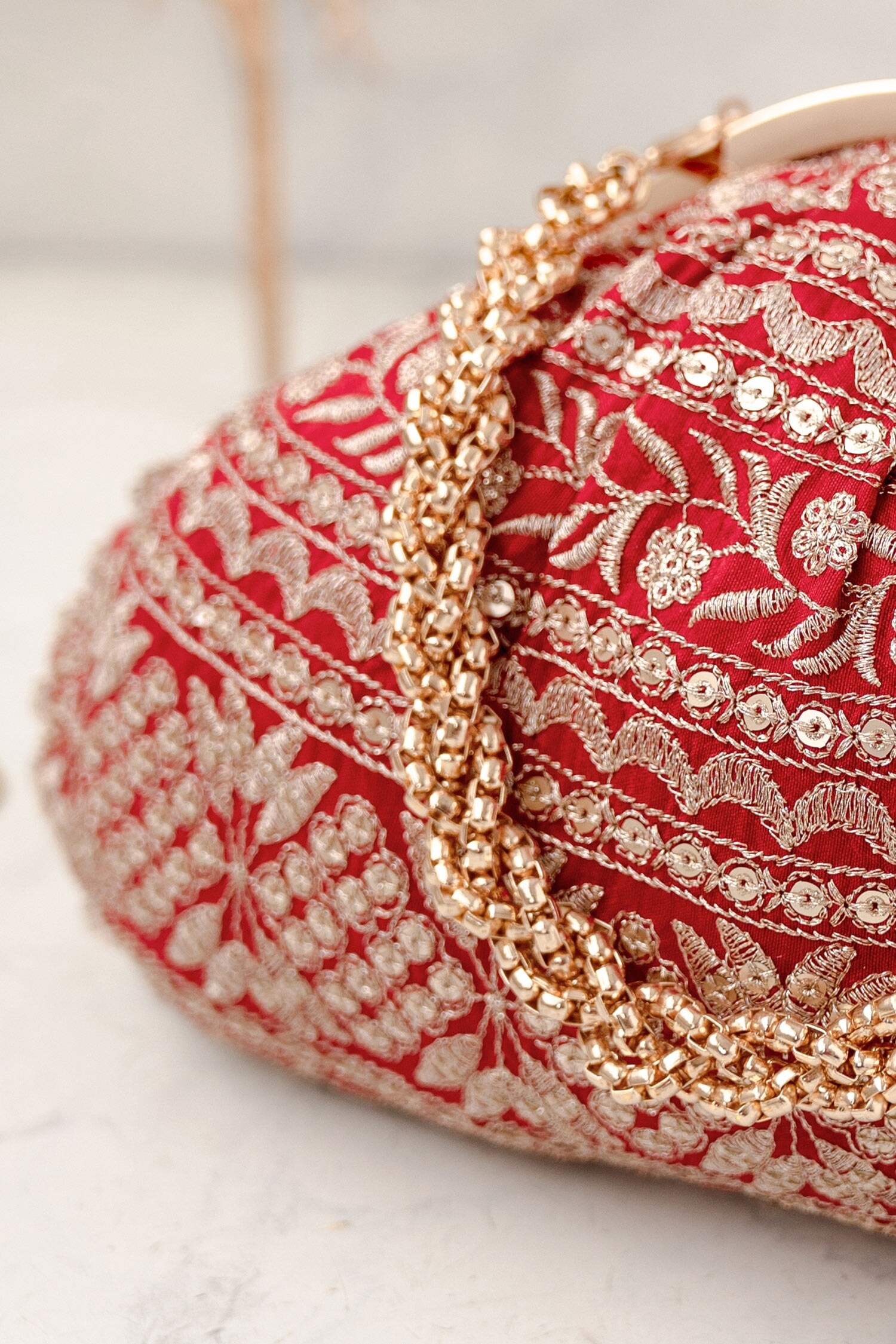 Hawk Embroider Designer Inspired Handbag for Woman Zardosi Sequin