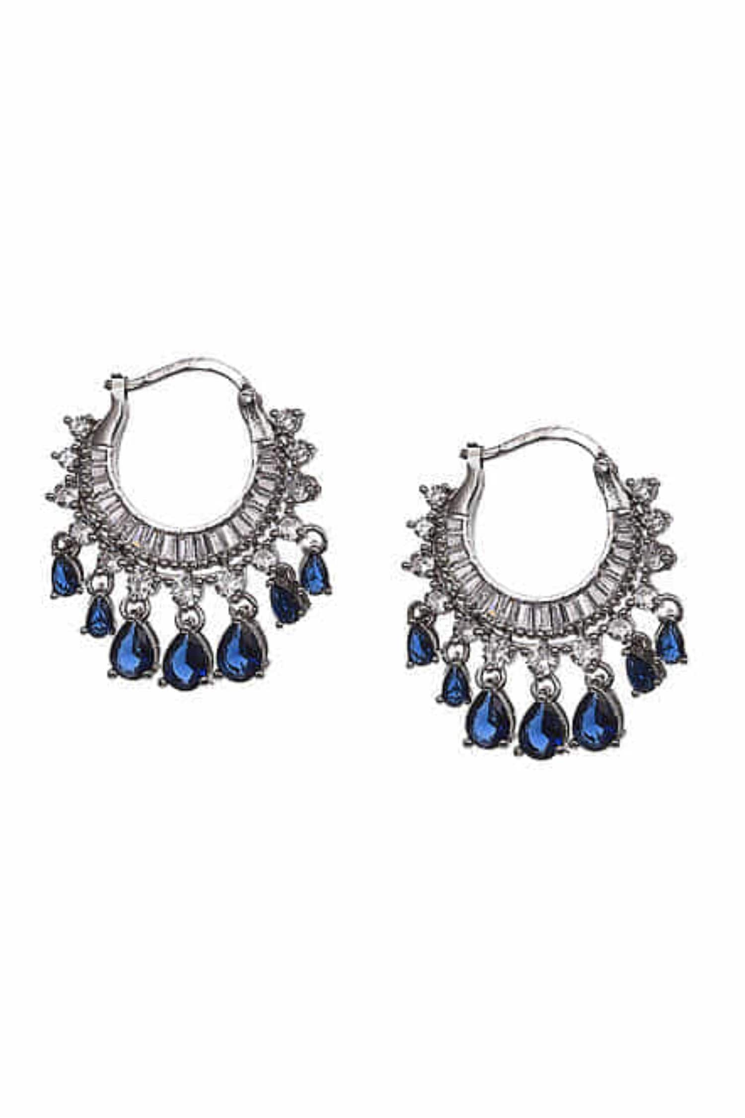 Buy The Jewel Factor Circular Shaped Earrings Online Aza Fashions