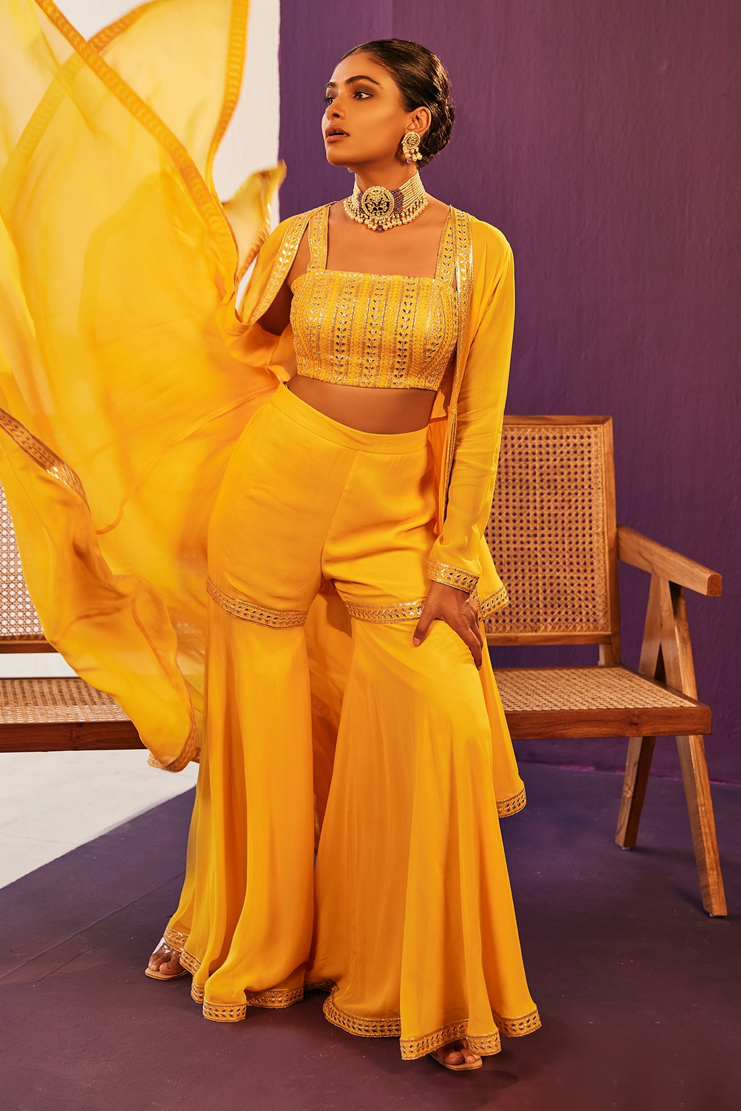 fashion tantra on X: Pooja Hedge teams yellow bralette with blazer, pants  in fresh take on power suit  #fashiontantra  #fashiondesign #poojahedge #bralette #blazer #powersuit #yellowpowersuit  #design #fashion #style