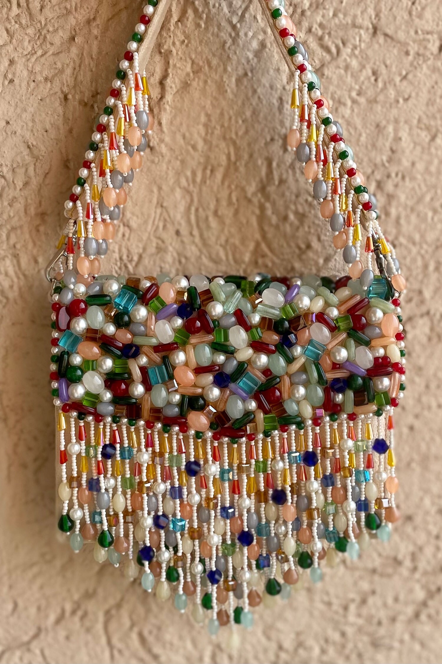 Buy Bhavna Kumar Bead Embroidered Bag Online | Aza Fashions