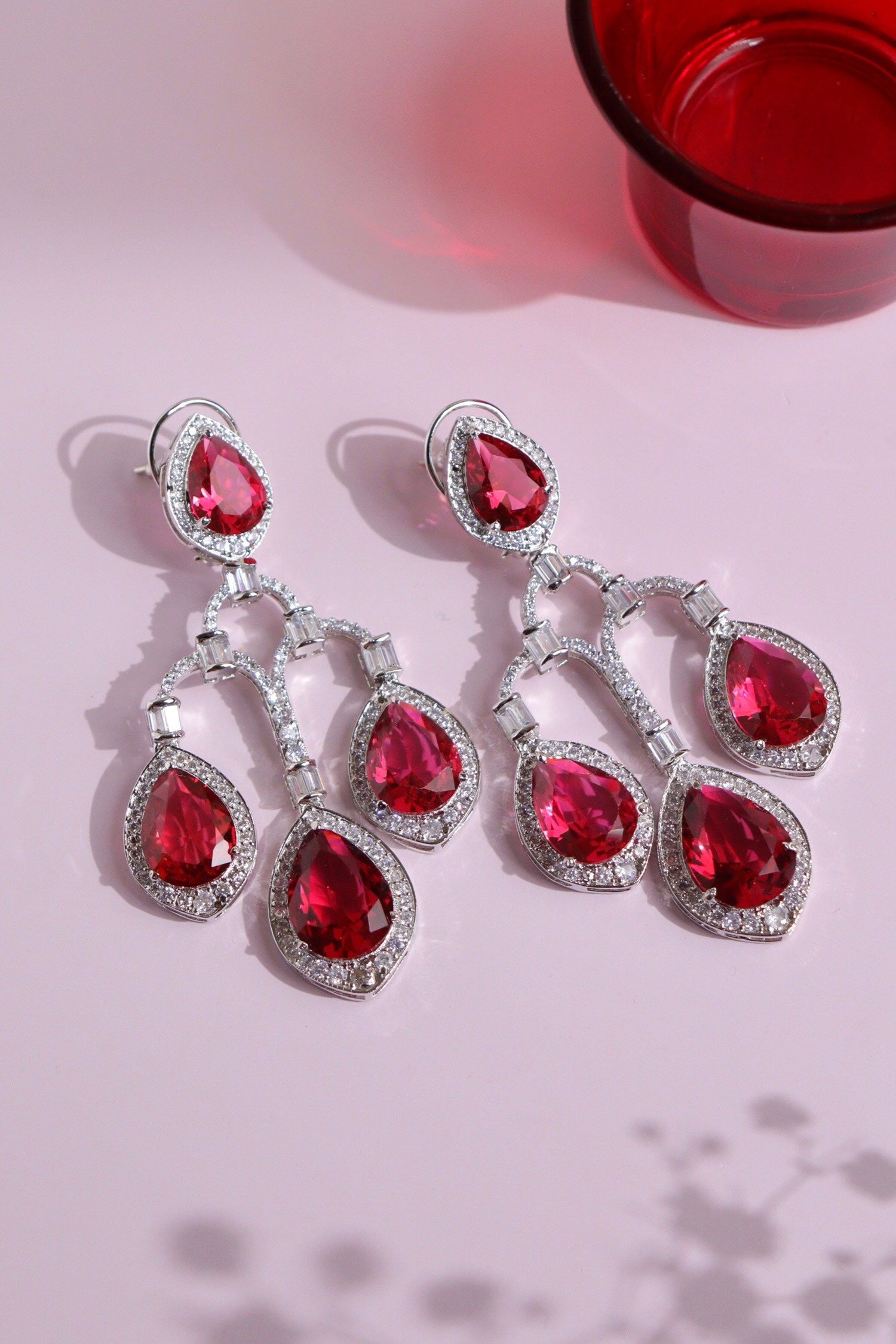 Buy Curio Cottage Diamante Chandelier Earrings Online Aza Fashions