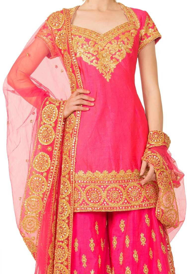 gota patti sharara designs