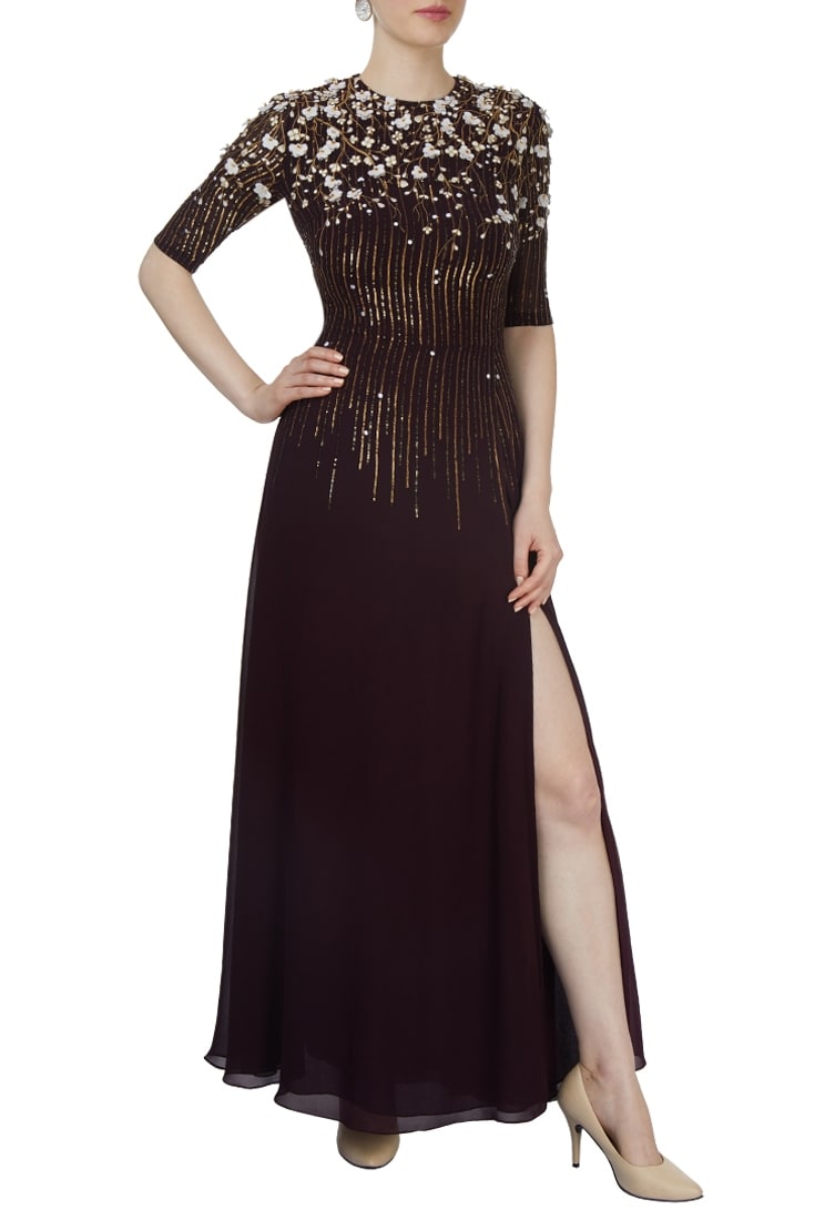 Buy Embellished Gown by Huemn at Aza Fashions