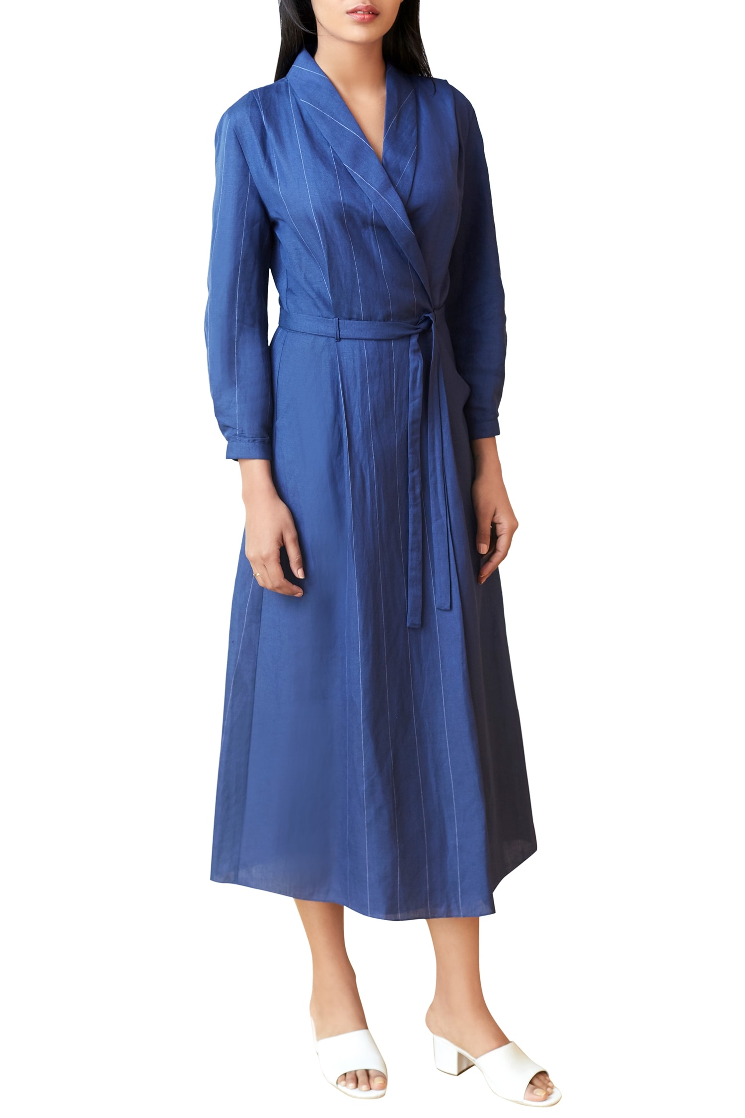 royal blue wrap dresses