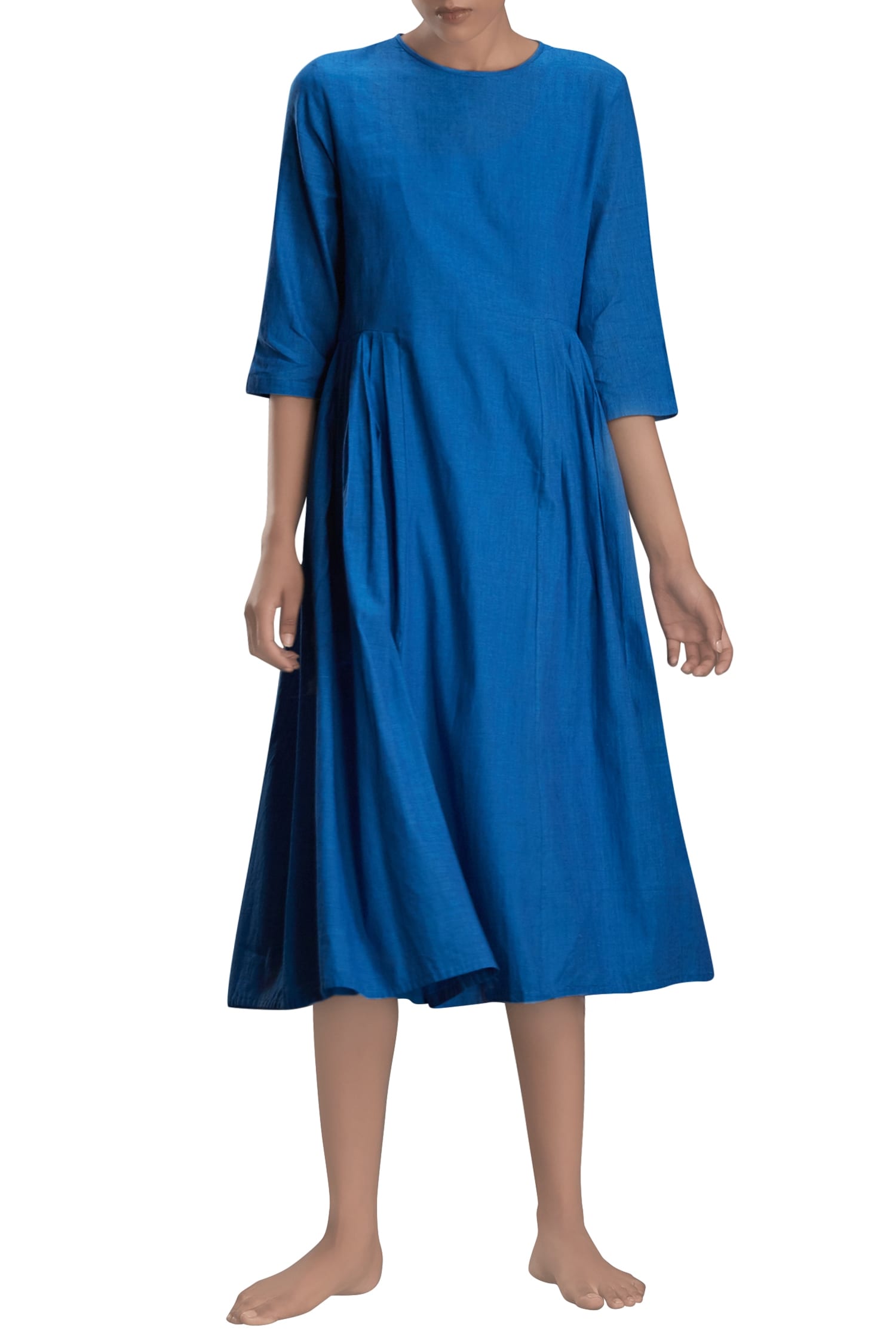 Buy Mati Cobalt Blue Midi Dress Online | Aza Fashions