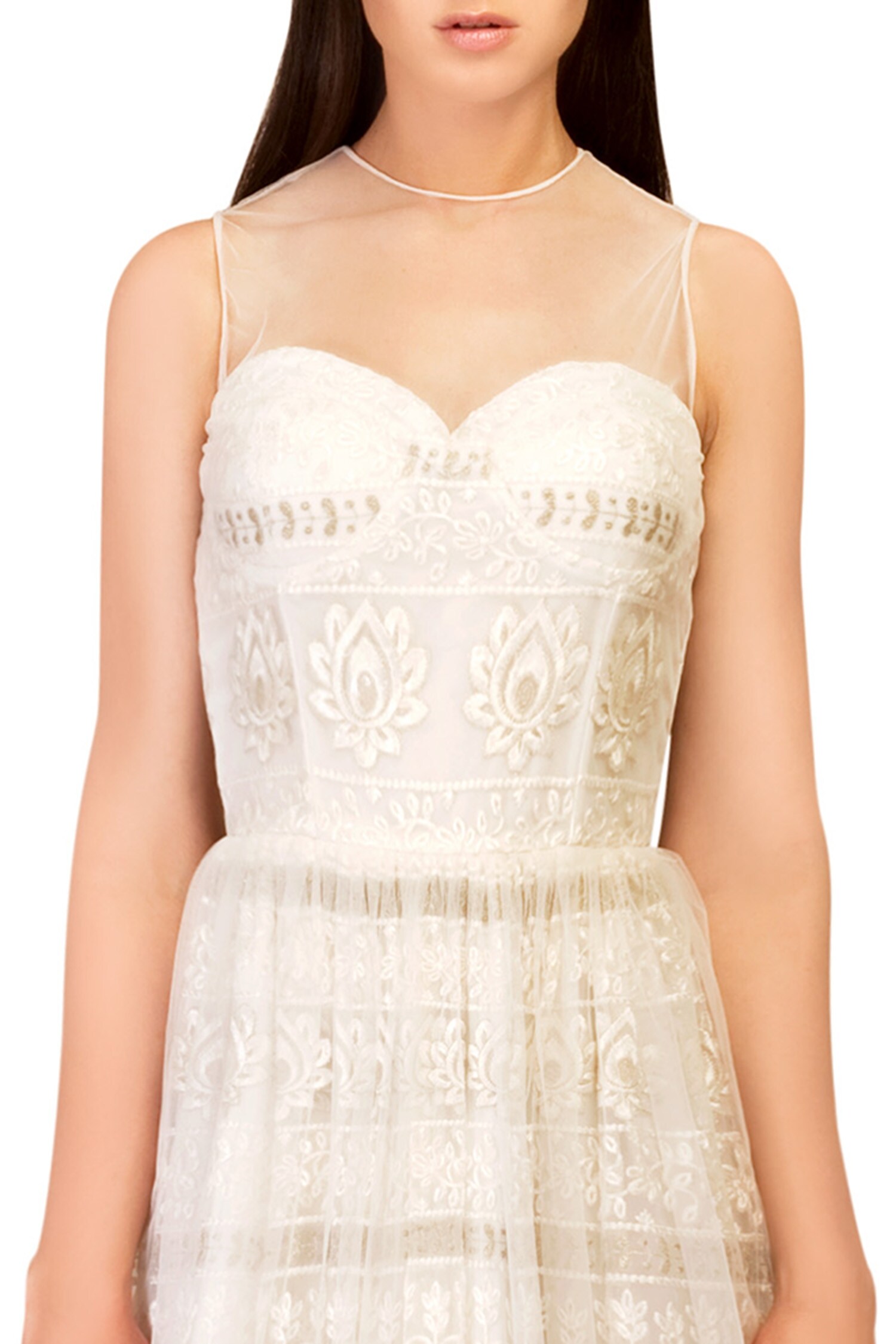net overlay dress