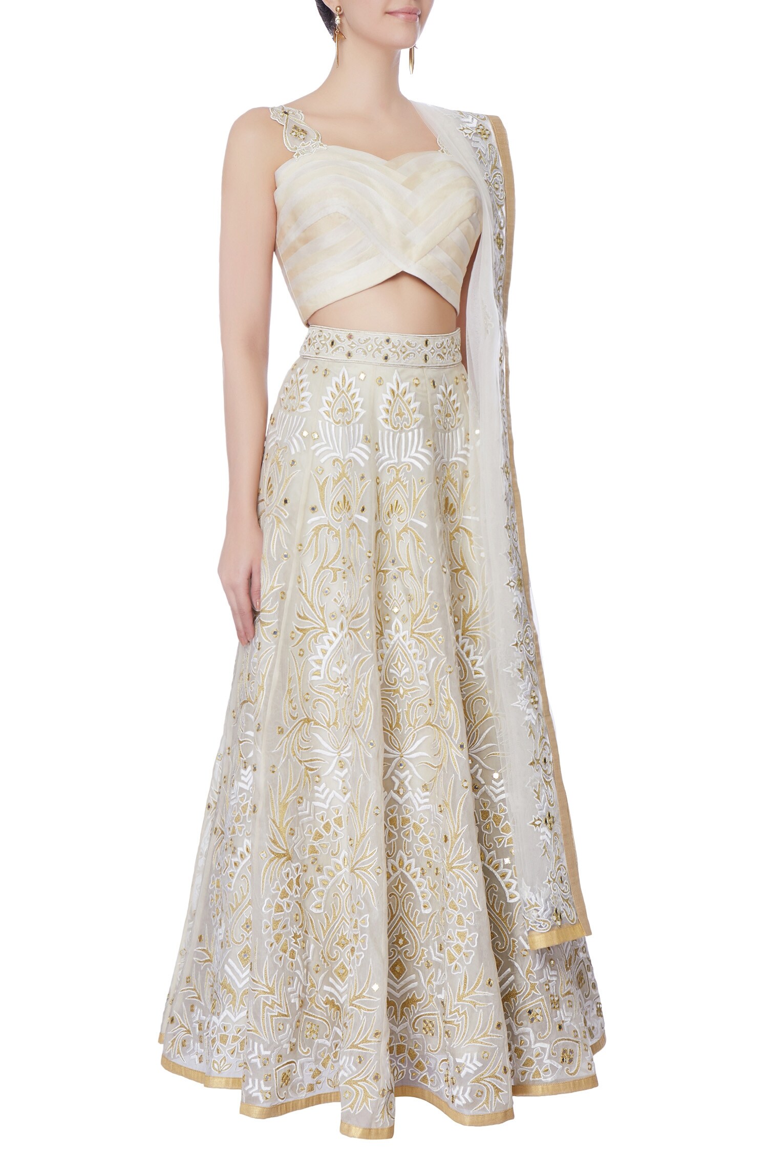 mirror work lehenga online