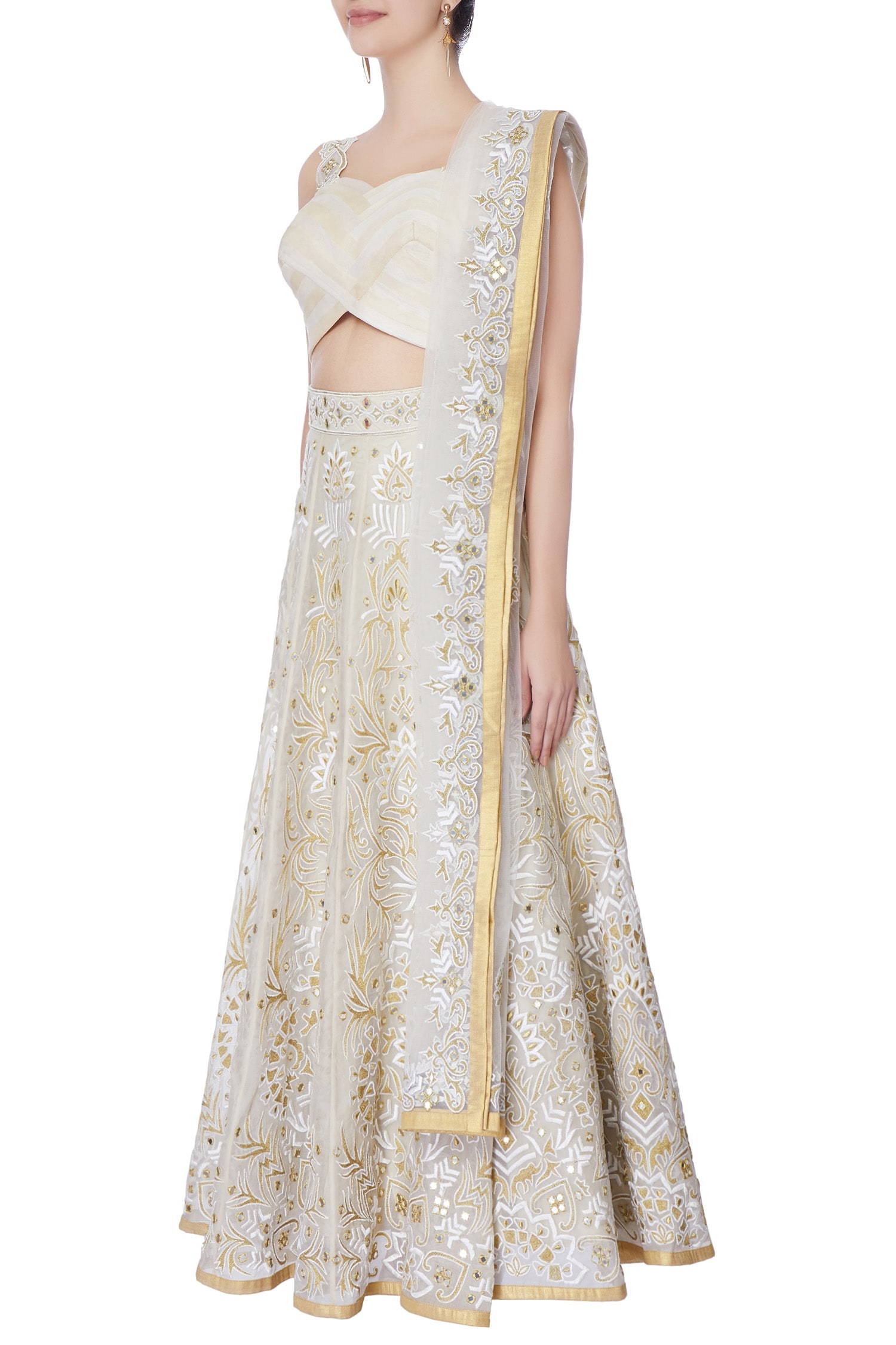 mirror work lehenga online