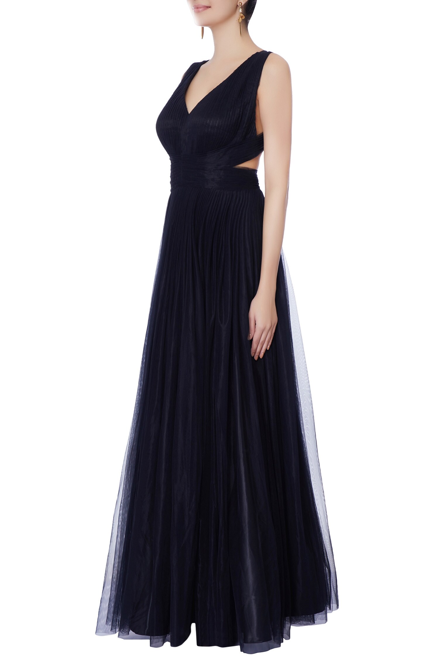 full pleated gown