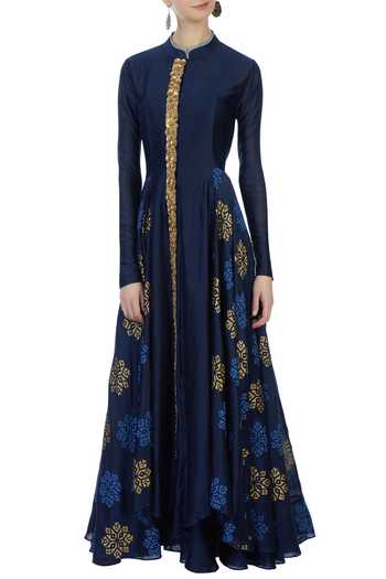 Black Chanderi Jacket main image 0
