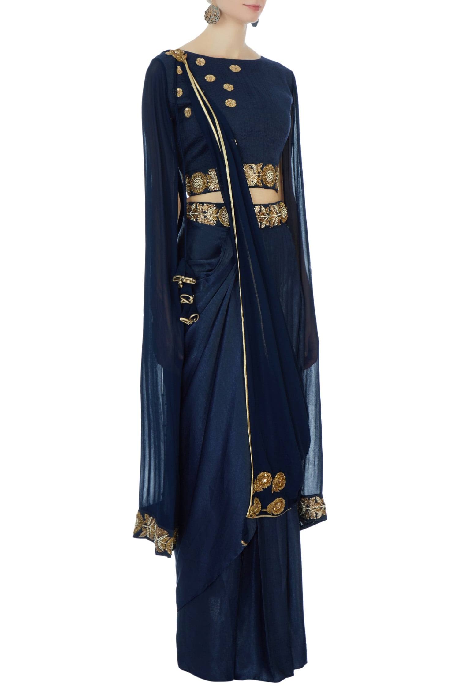 draped saree skirt