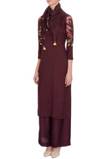 Gema Linen White Kurta Set