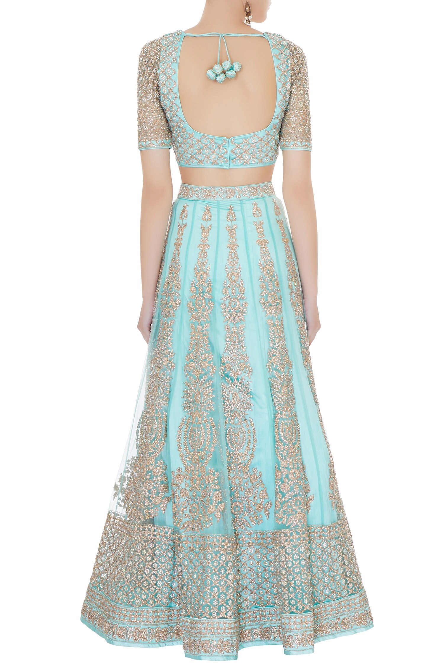 Buy Vandana Sethi Embroidered Lehenga Set Online | Aza Fashions