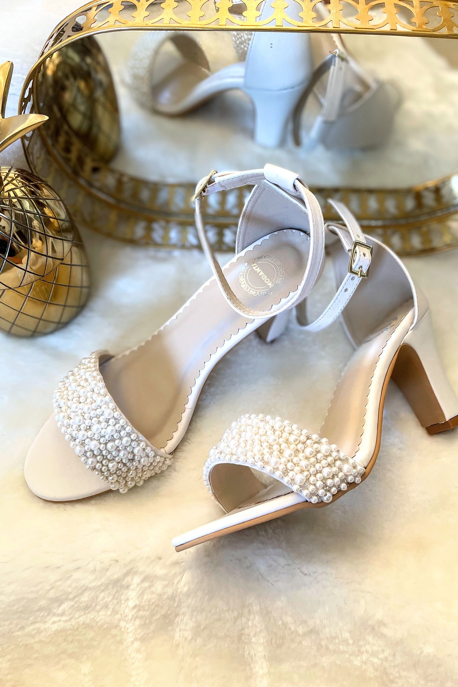 Pearl Embellished Heels – Dip Your Toes