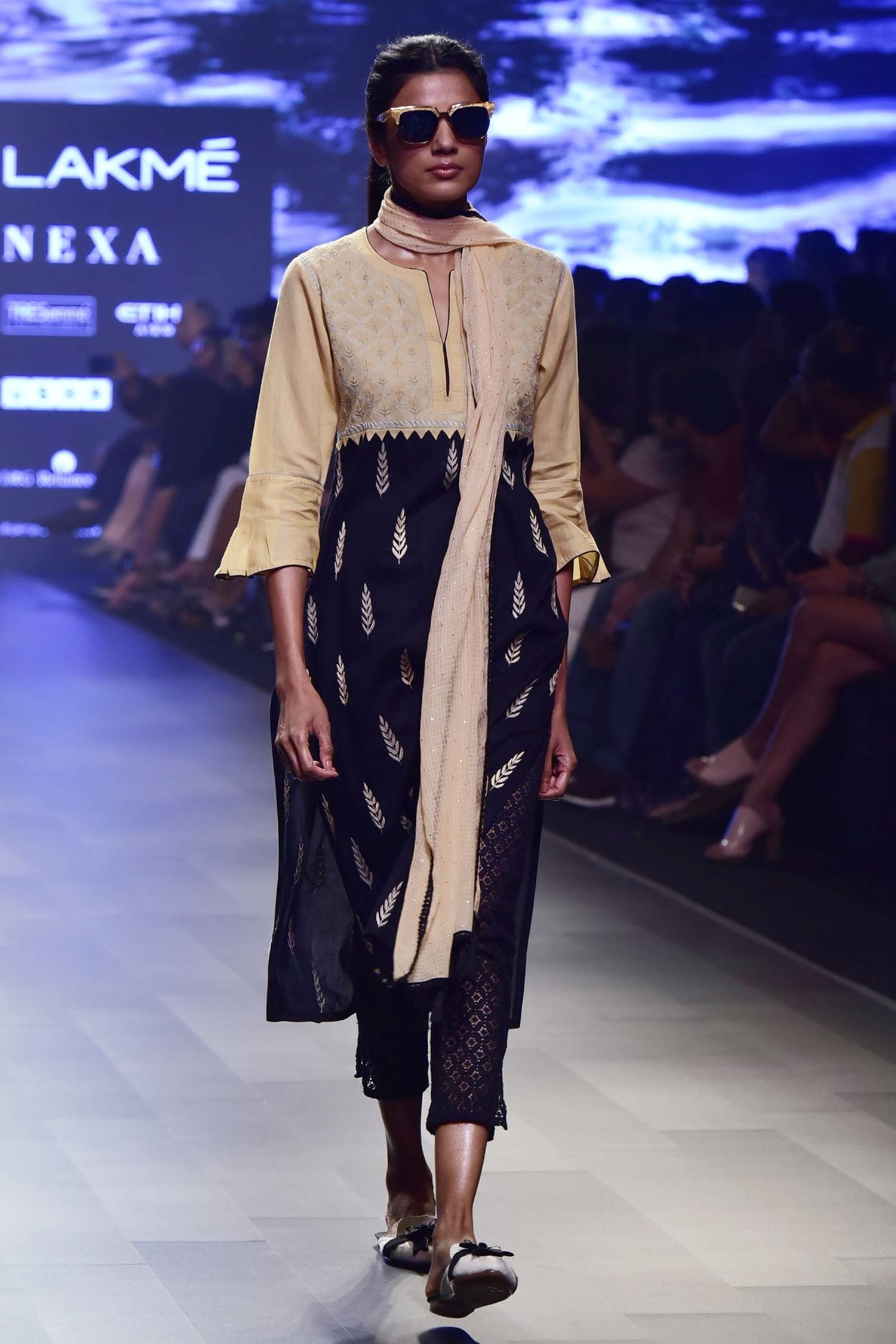 House of Kotwara Beige Chikankari Kurta Set