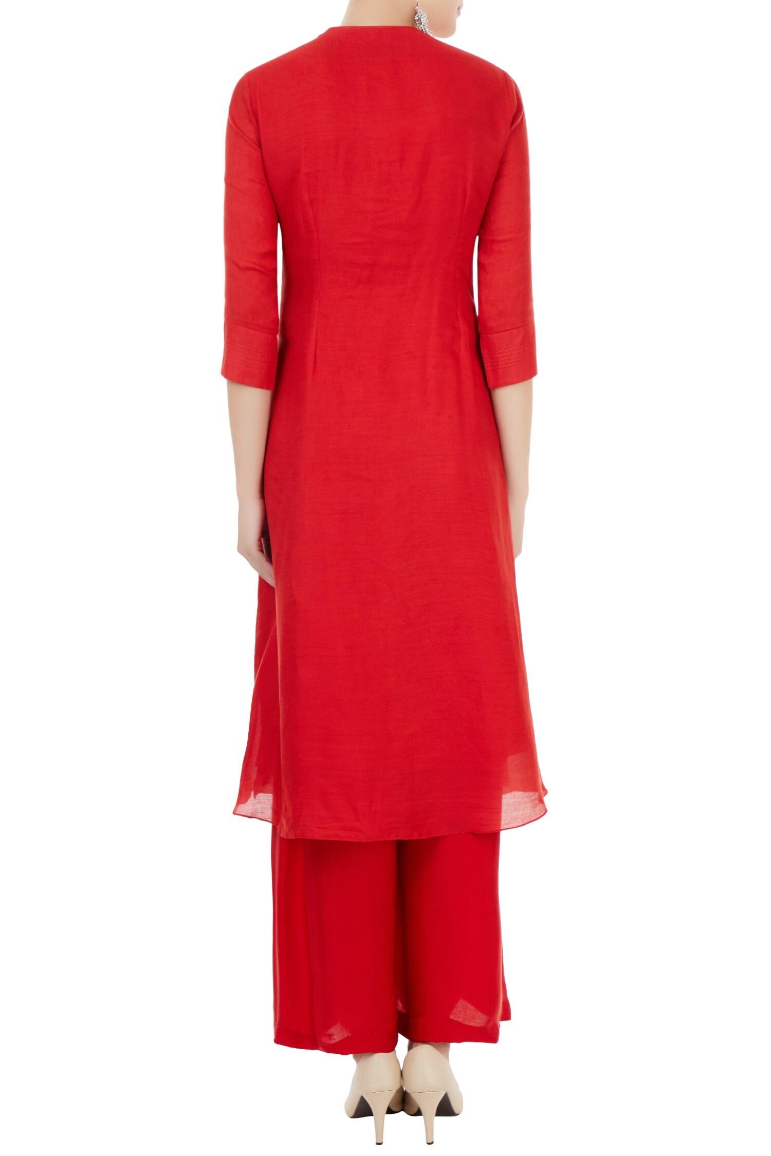 Buy Desert Shine by Sulochana Jangir Linen Embroidered Kurta