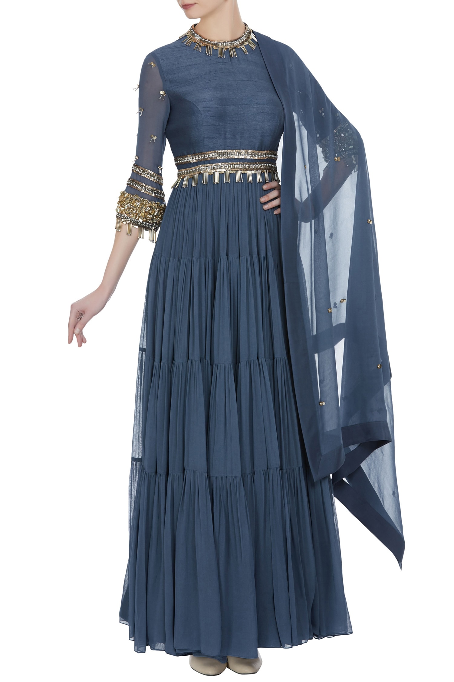 sequin anarkali