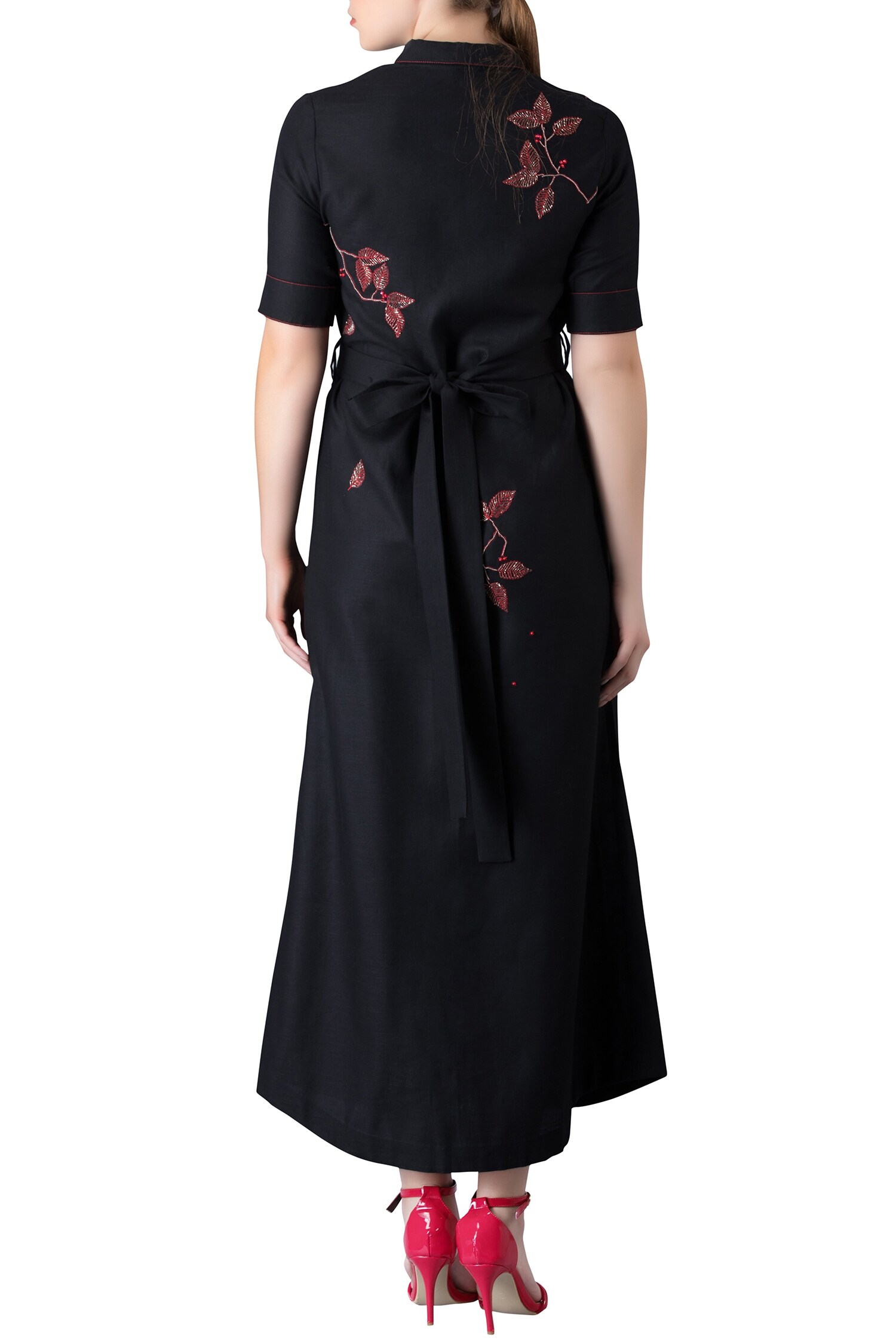 Buy Embroidered Shirt Dress by Shahin Mannan at Aza Fashions