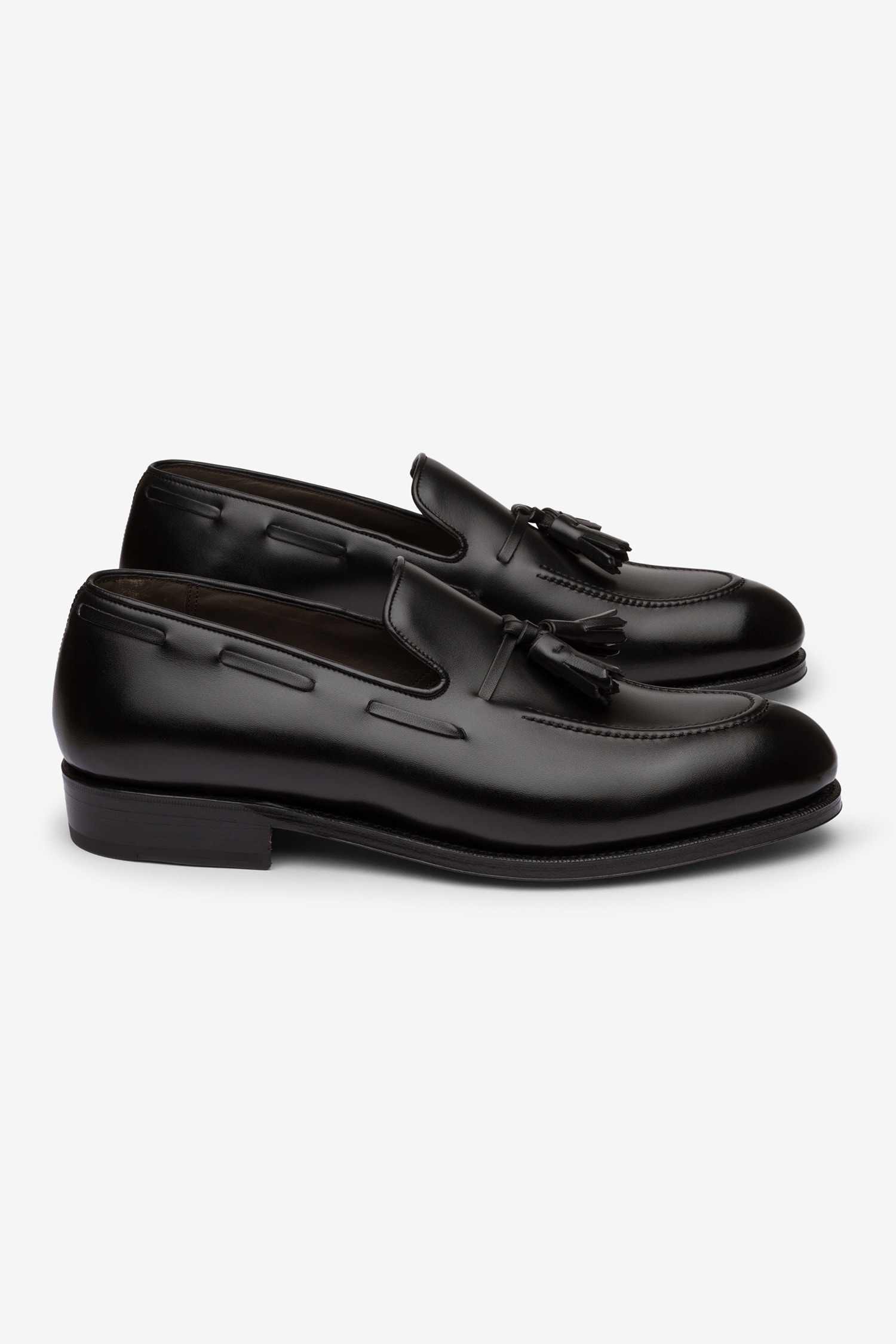 Bridlen - Black Tassel Detail Loafers For Men