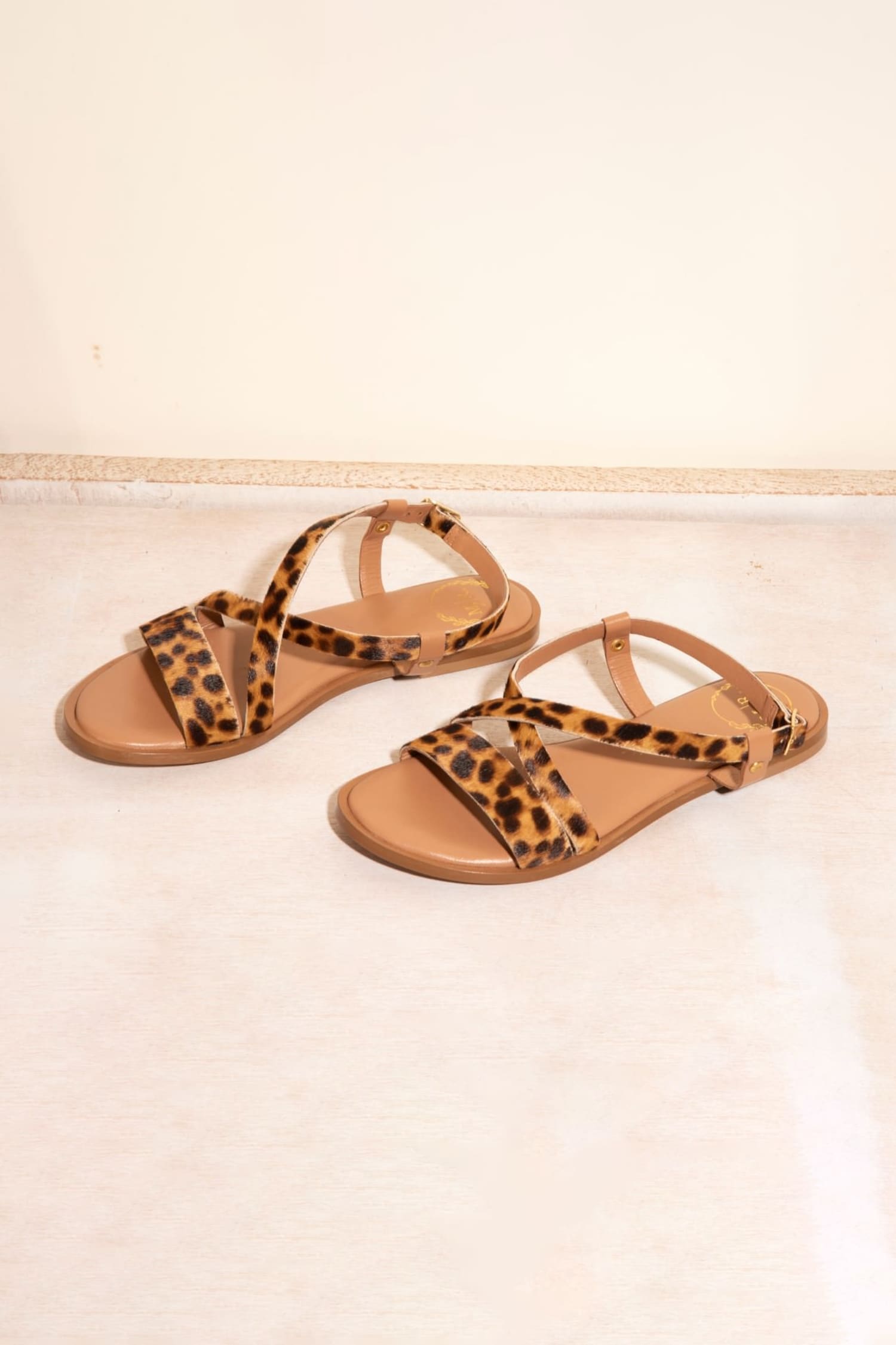 Ladies Flat Summer Bow Sandals Slip-on Sandals - Leopard Print | Fruugo BH