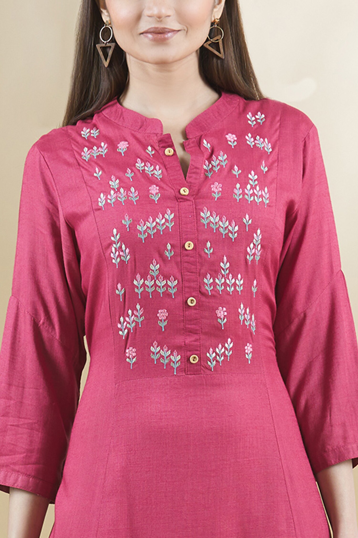 stand patti neck design dress