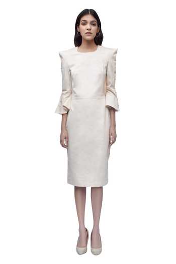 White - Pure Cotton 3-Piece Dress Set – Medium to 2XL main image 1