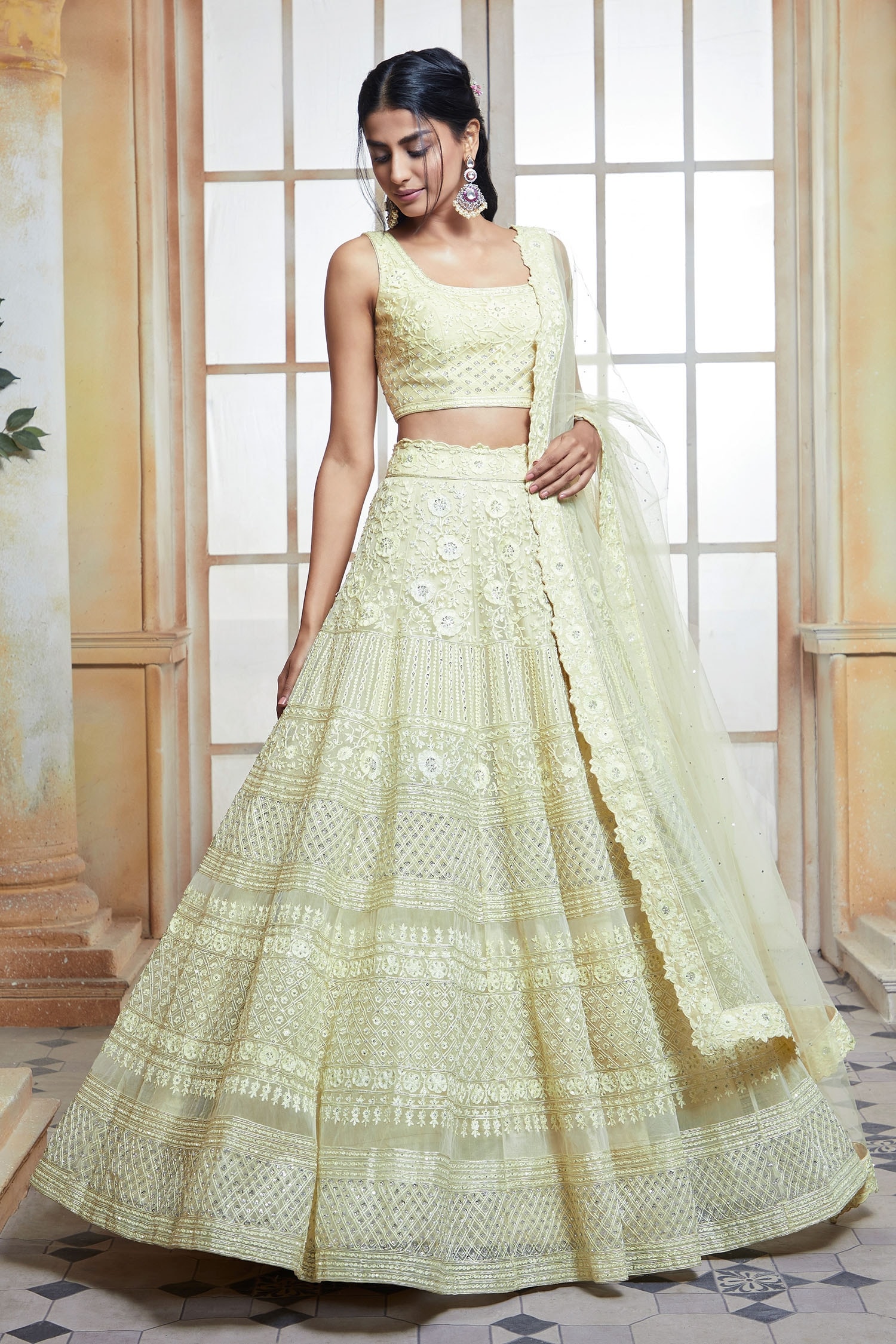 Aariyana Couture - Green Lehenga And Blouse Dupion Embroidered Floral  Bridal Set For Women