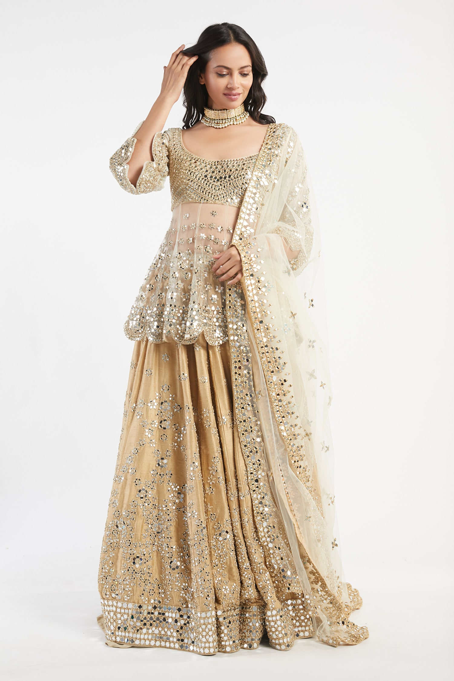 Alana Lehenga With Peplum Blouse