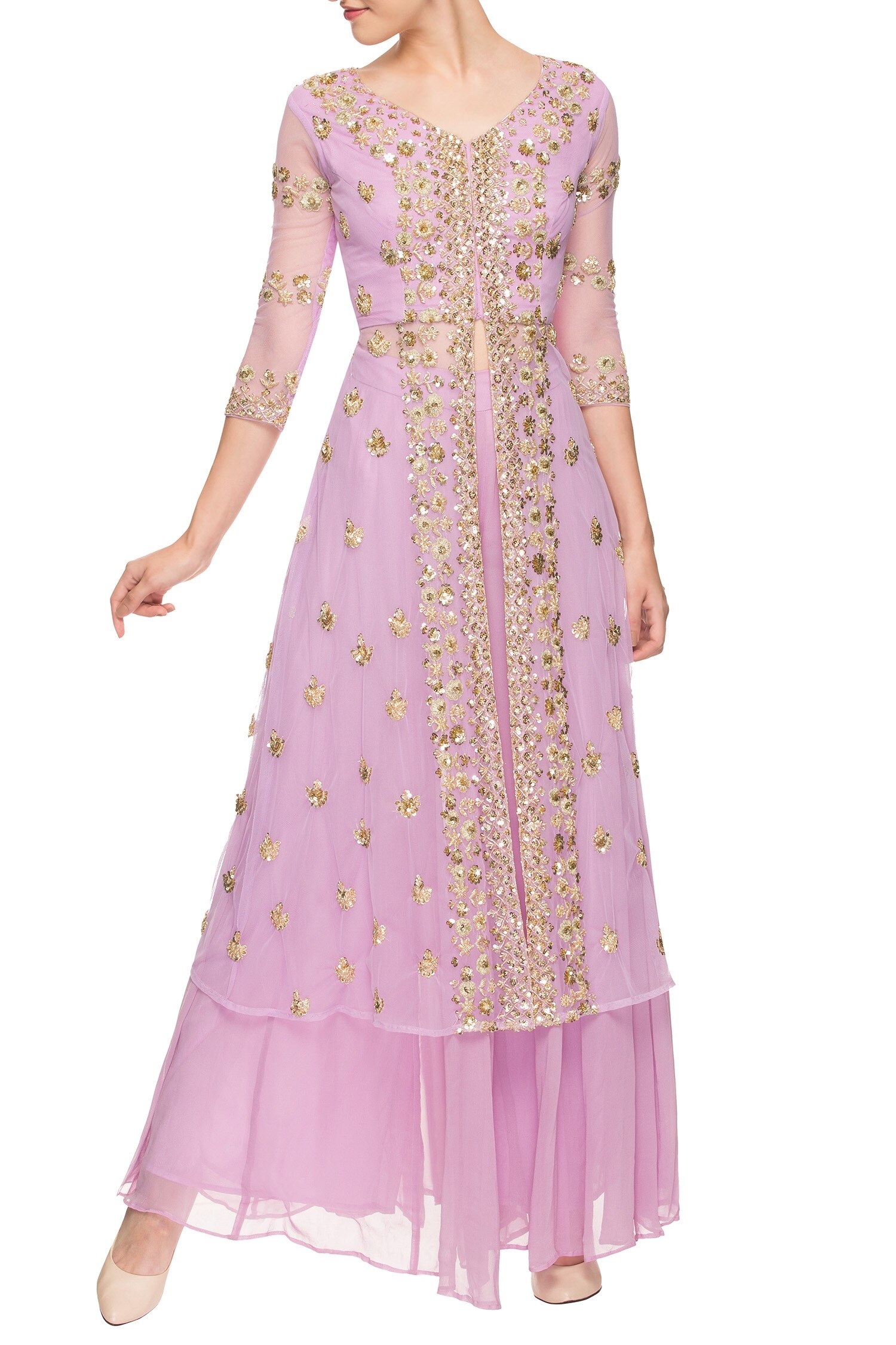 Buy Embroidered Kurta Palazzo Set by Astha Narang at Aza Fashions