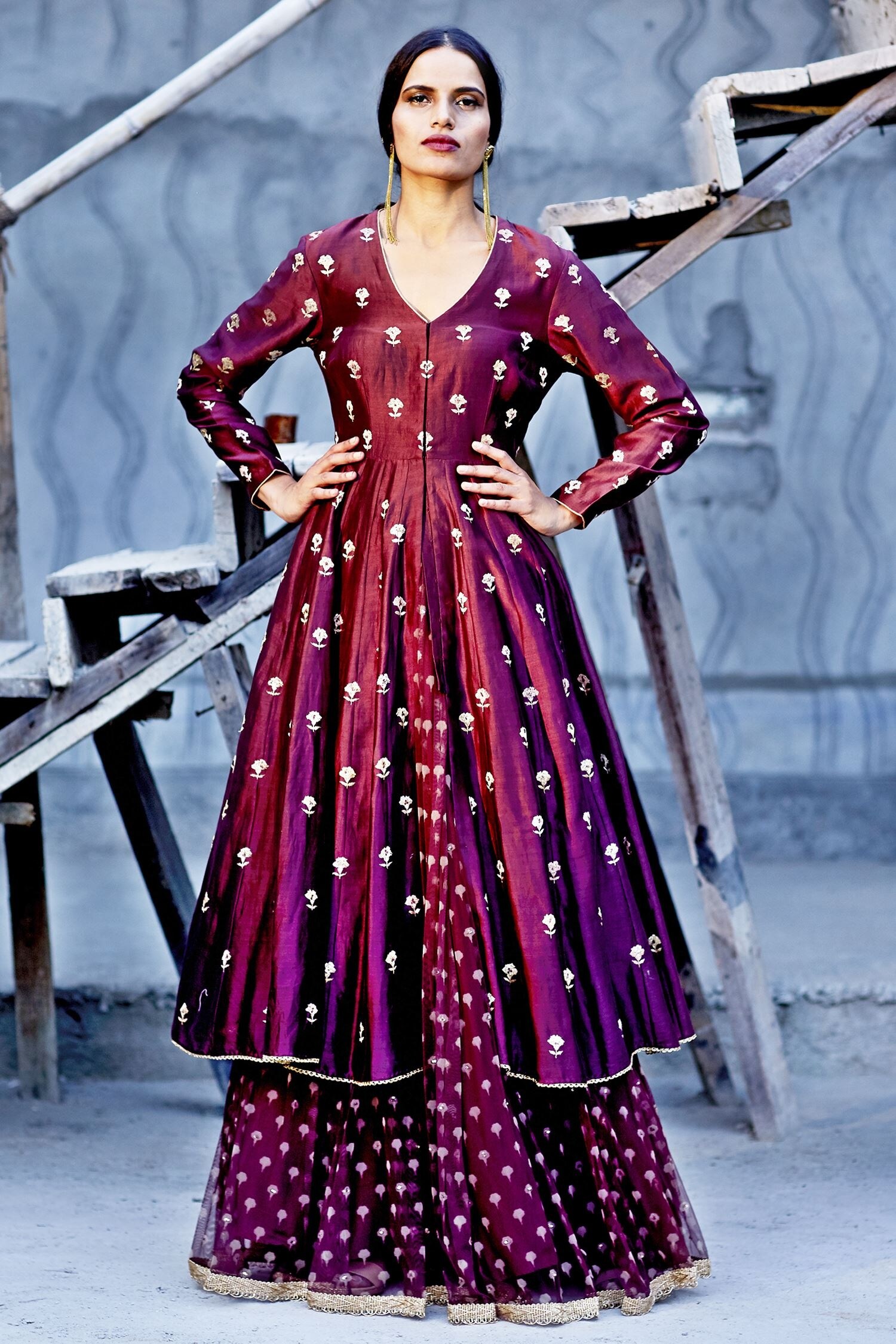 afghani lehenga