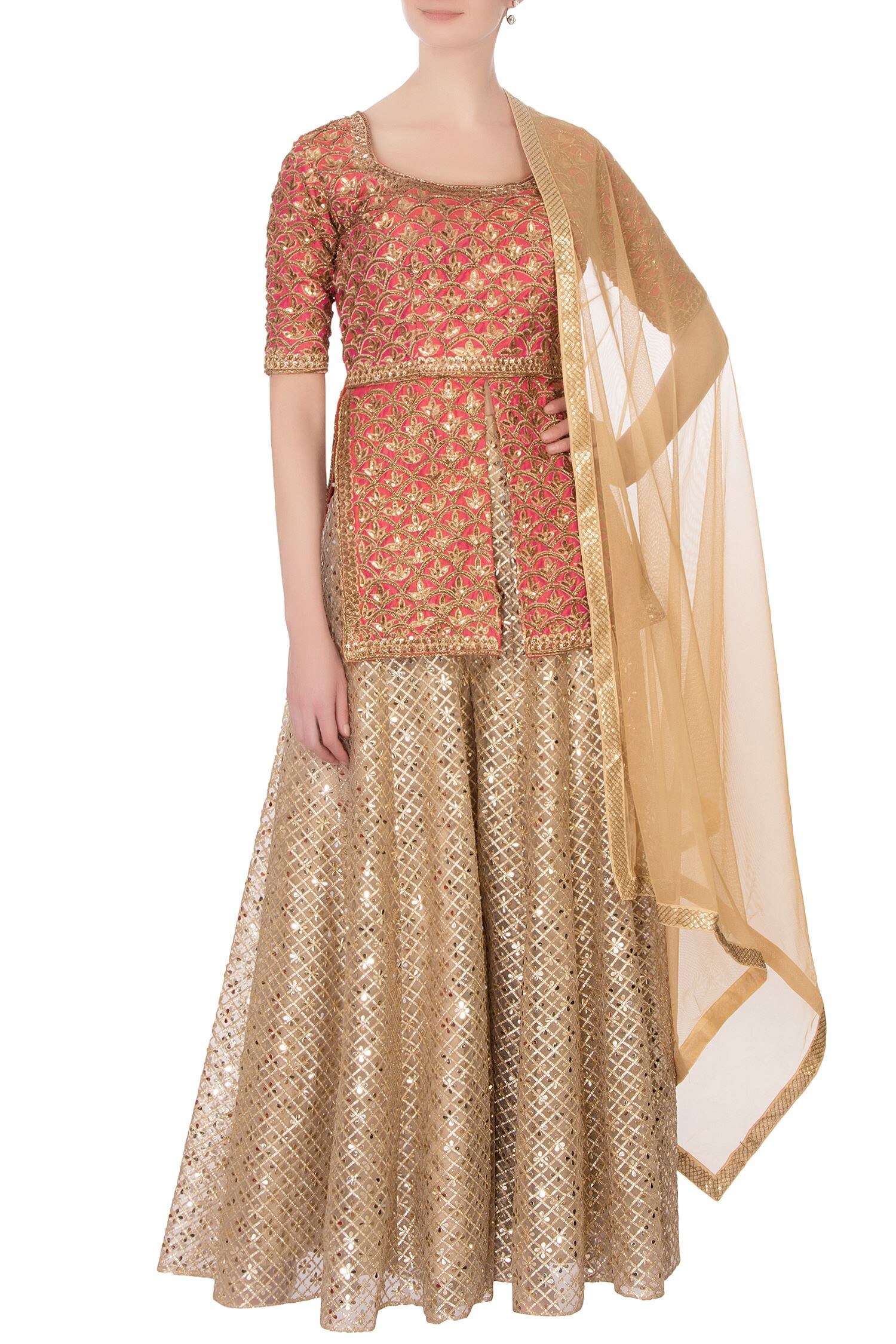 long kurti aur gharara
