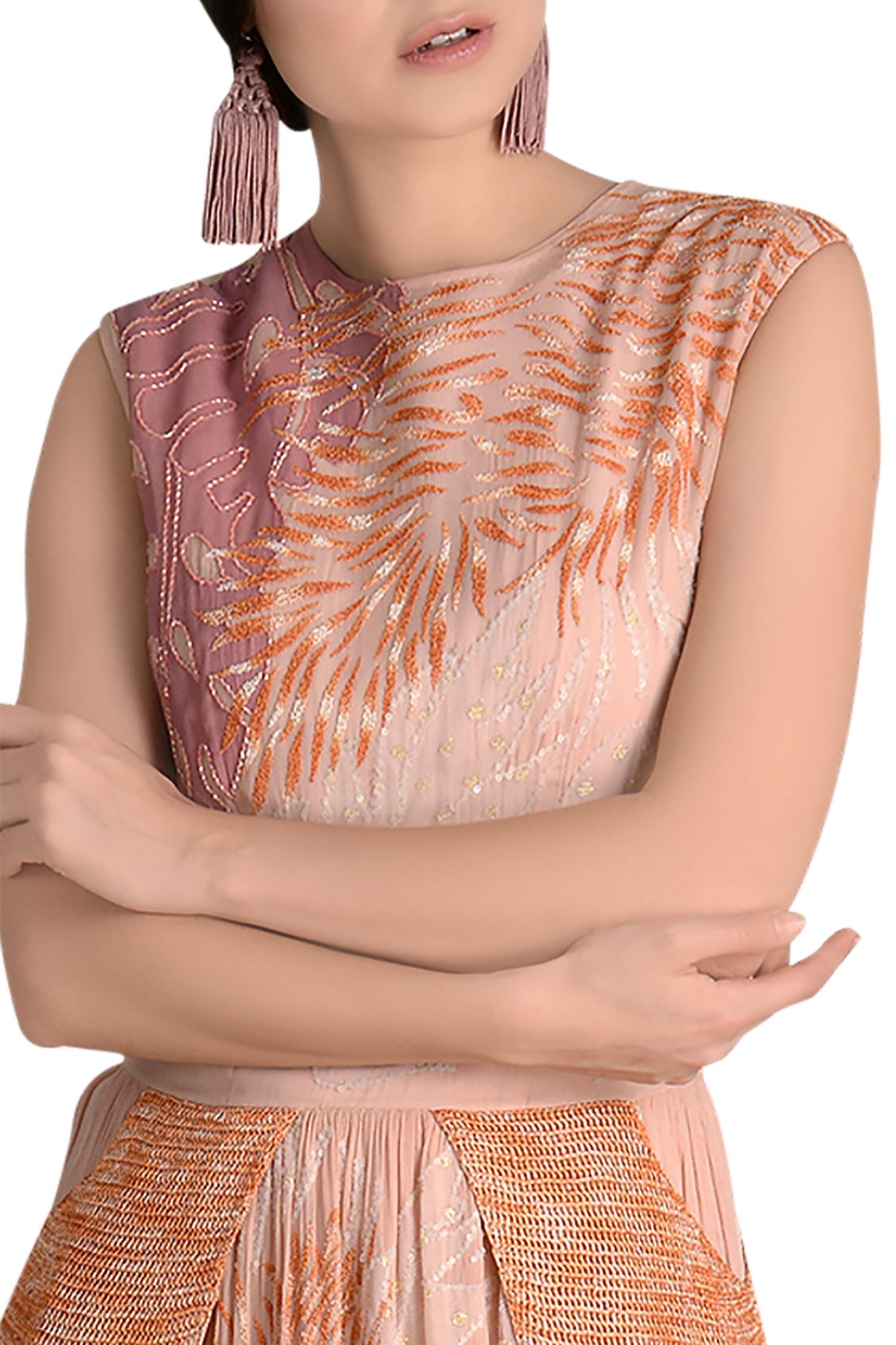 Buy Bohemian bugle bead & tassel maxi dress by Not So Serious By