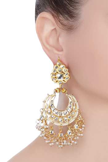 Buy Chandbali earrings by Just Shradha's at Aza Fashions