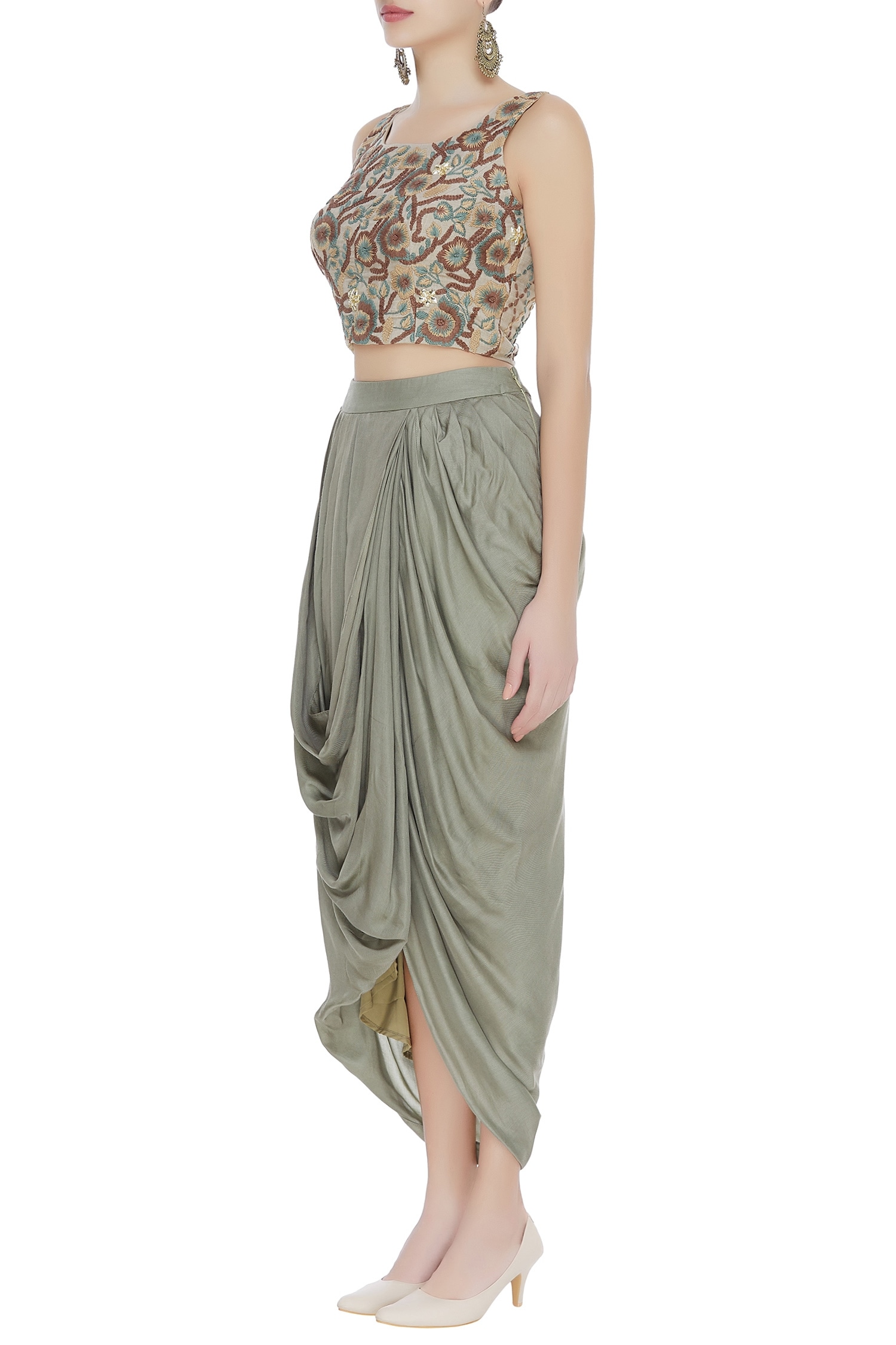 drape dhoti skirt