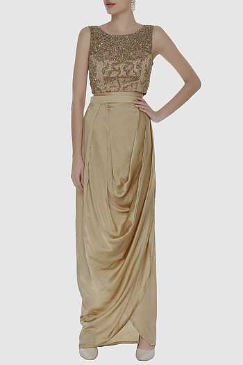 Satin Dhoti Skirt 