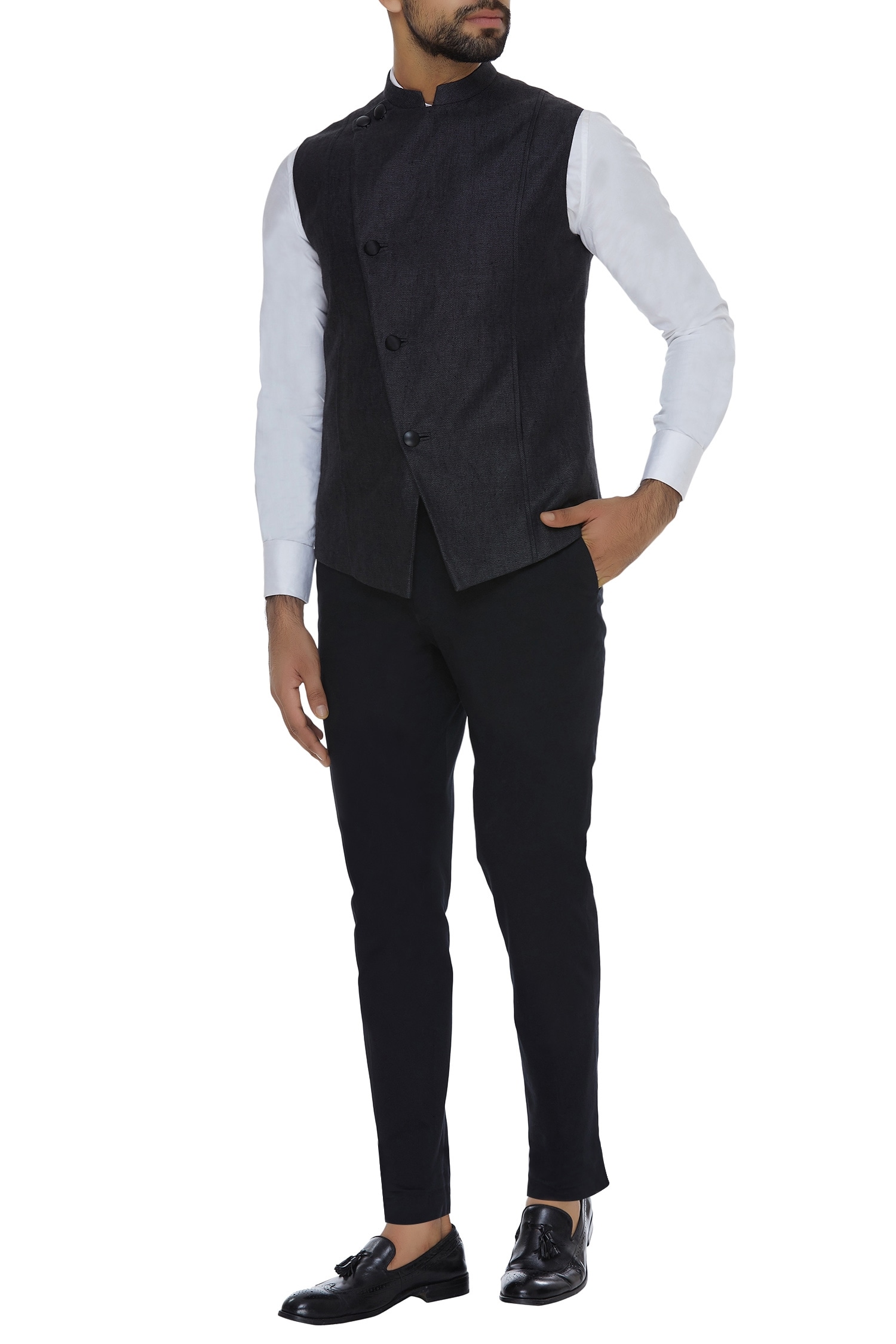 waistcoat shirt and trousers