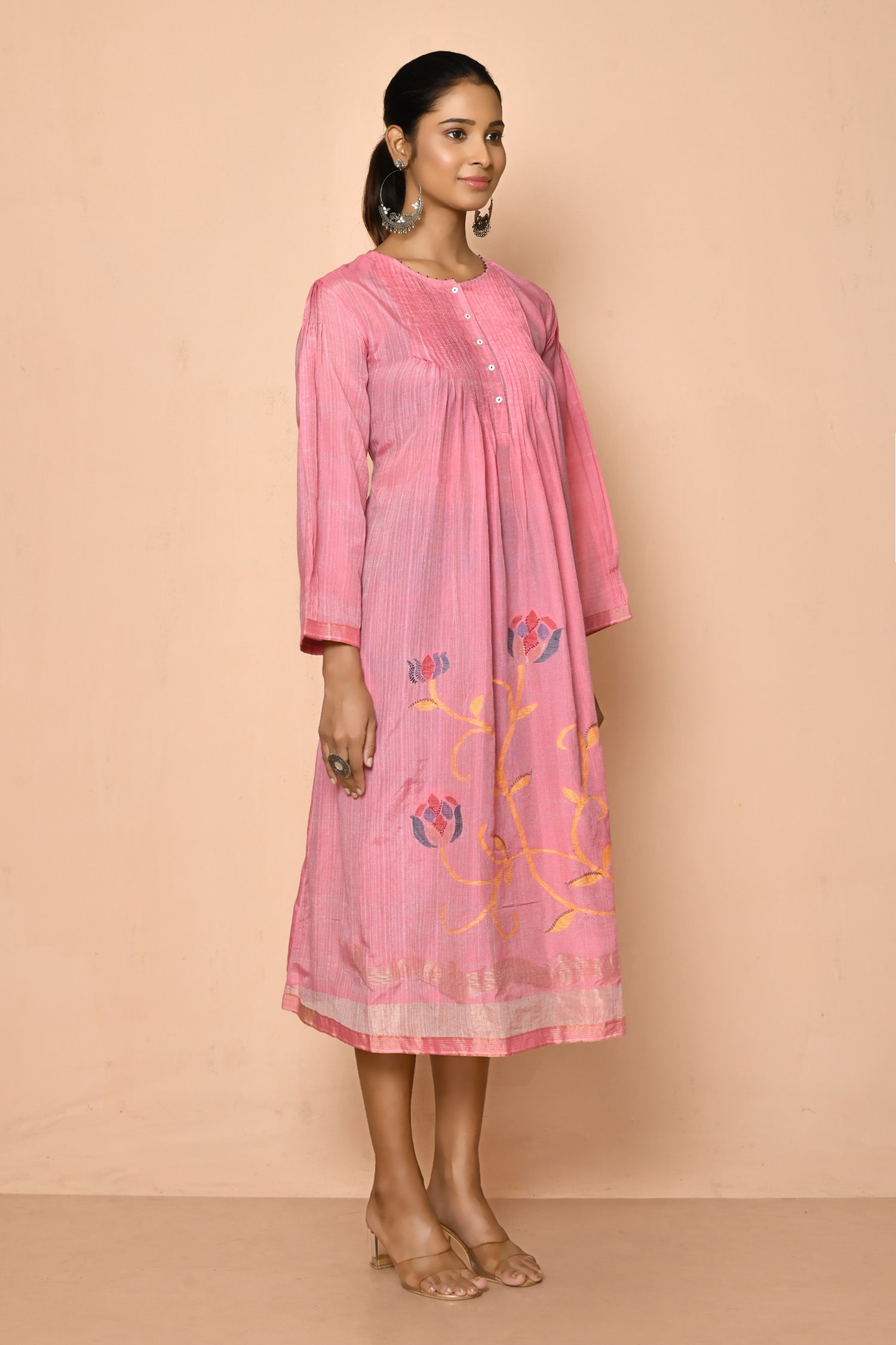 Janasya Poly Silk Foil Print Ankle Length Anarkali / Umbrella Cut / Ghera  Kurti for Women at Rs 799 | Gown Shape Kurti in Jamshedpur | ID: 23881619133