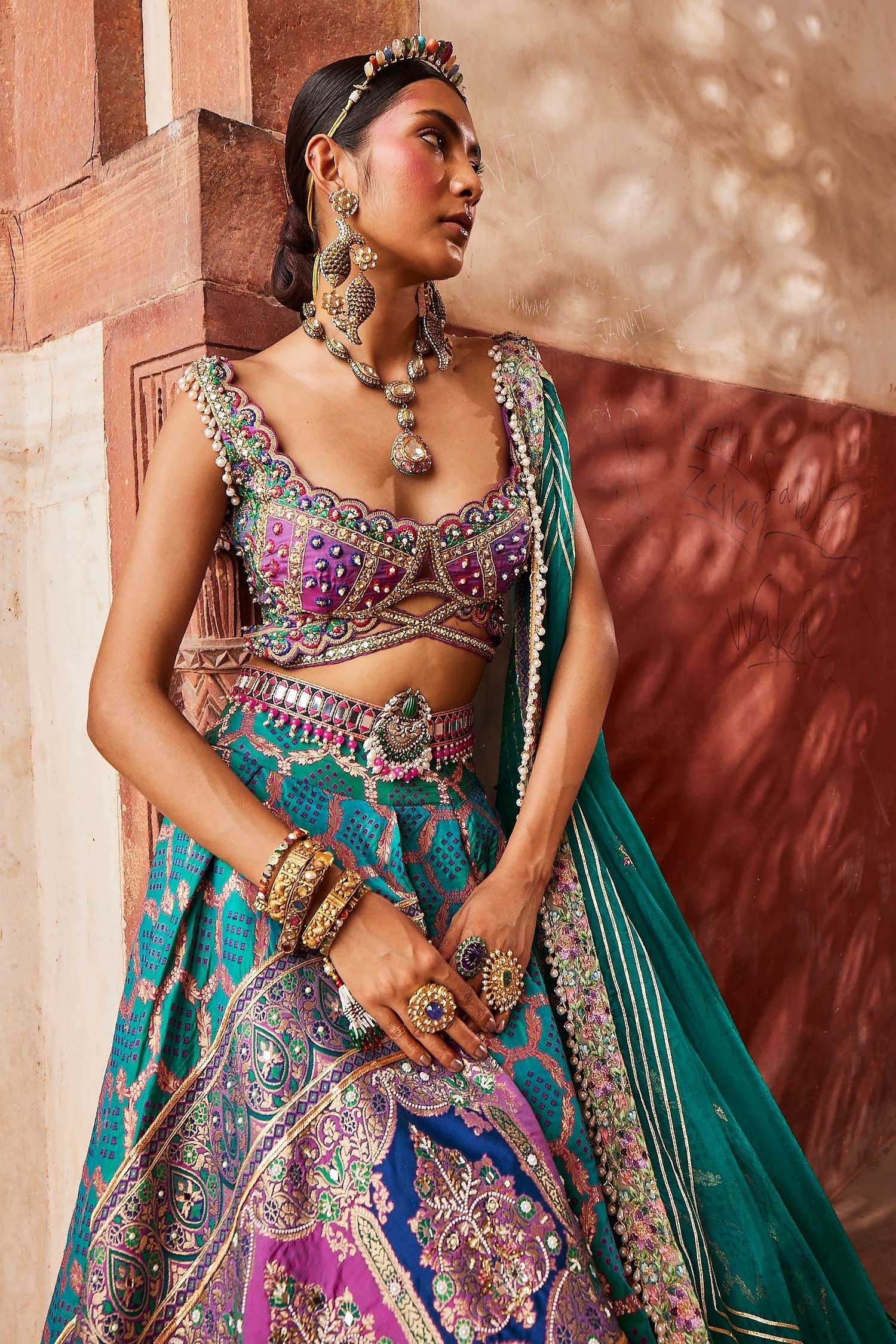 The Most Unique & Fabulous Banarasi Lehengas We Spotted! | Indian outfits  lehenga, Lehenga designs, Half saree designs