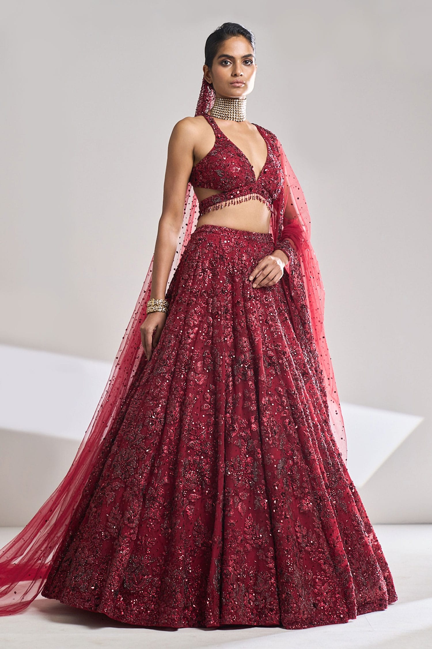 Buy Maroon Net Lehenga Choli Indian Wedding Bridal Sequin Lengha Choli  Designer Party Wear Bollywood Modern Ghagra Choli for Women Online in India  - Etsy