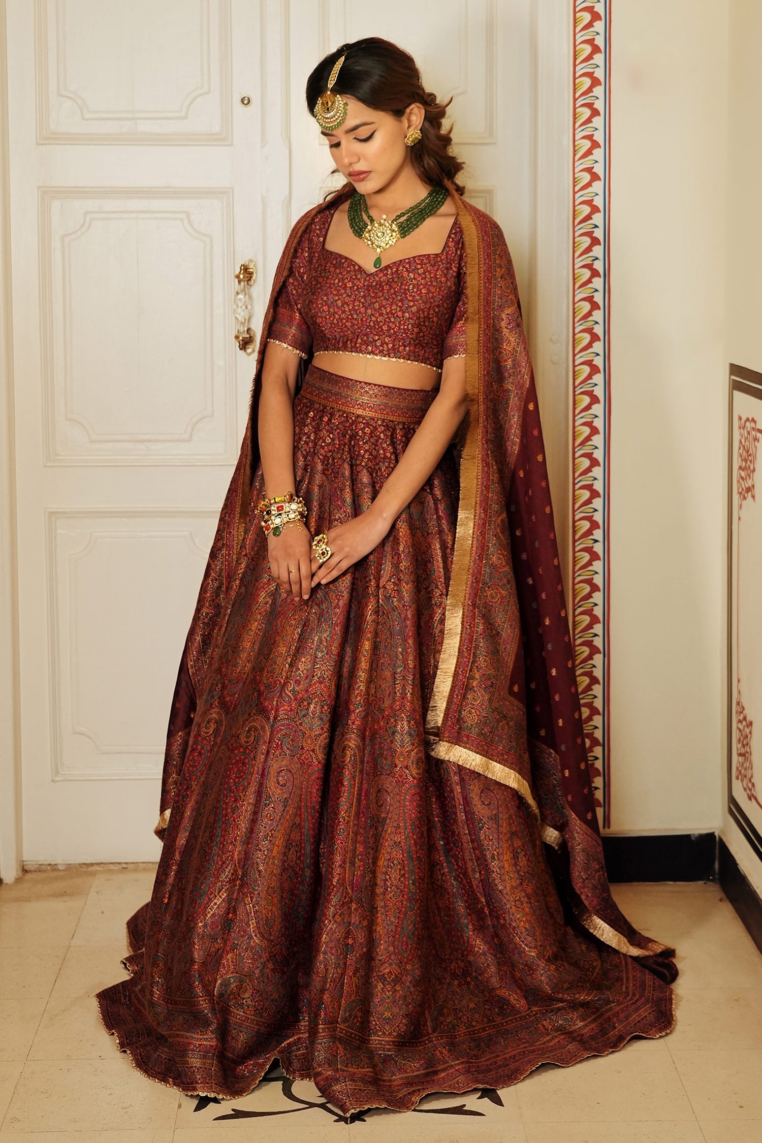 Buy Shilpa Shetty ! Churidar Style Salwar Kameez in Brown at Amazon.in