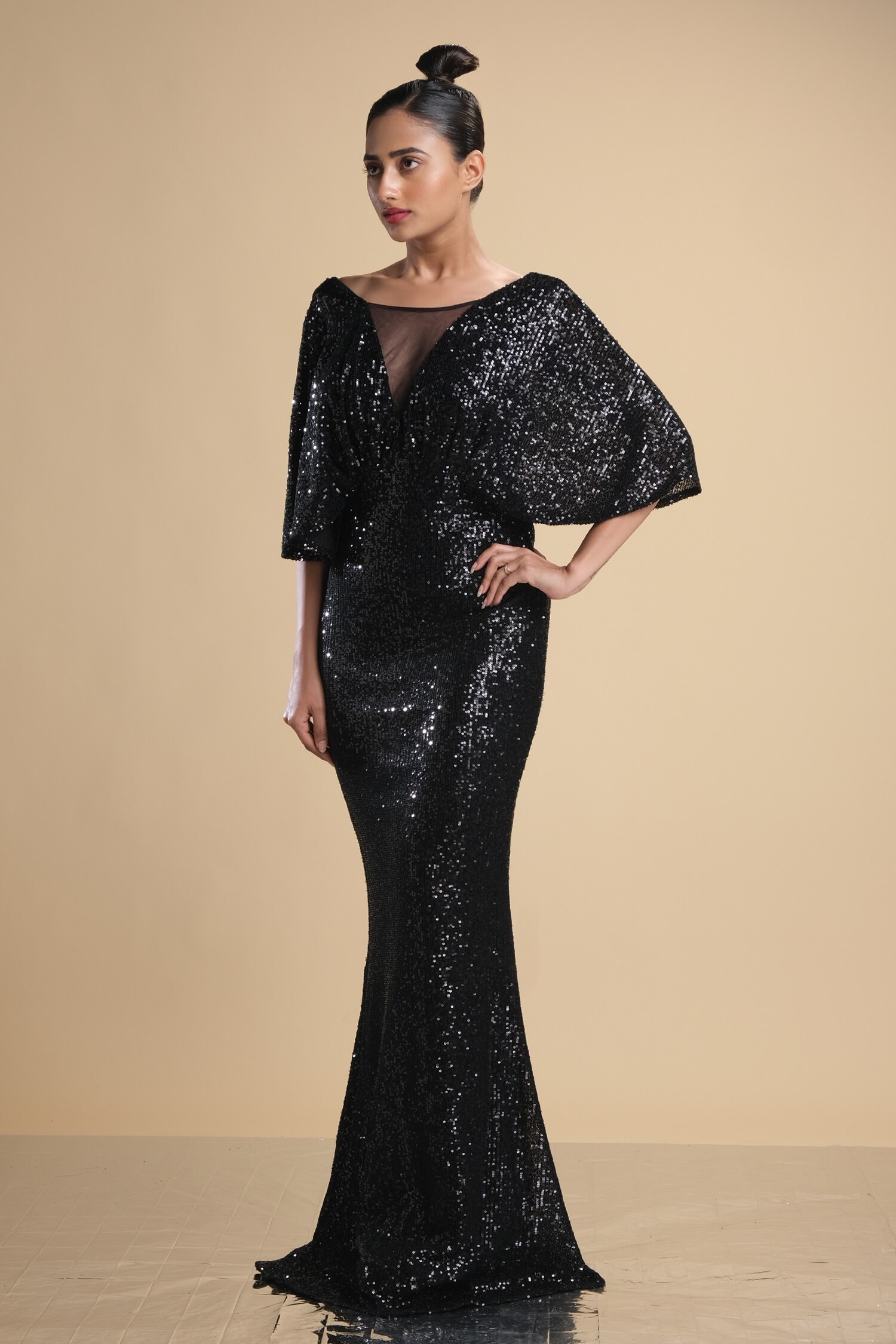 Black Sequin Dress  Embroidered Dress  LaceUp Maxi Dress  Lulus