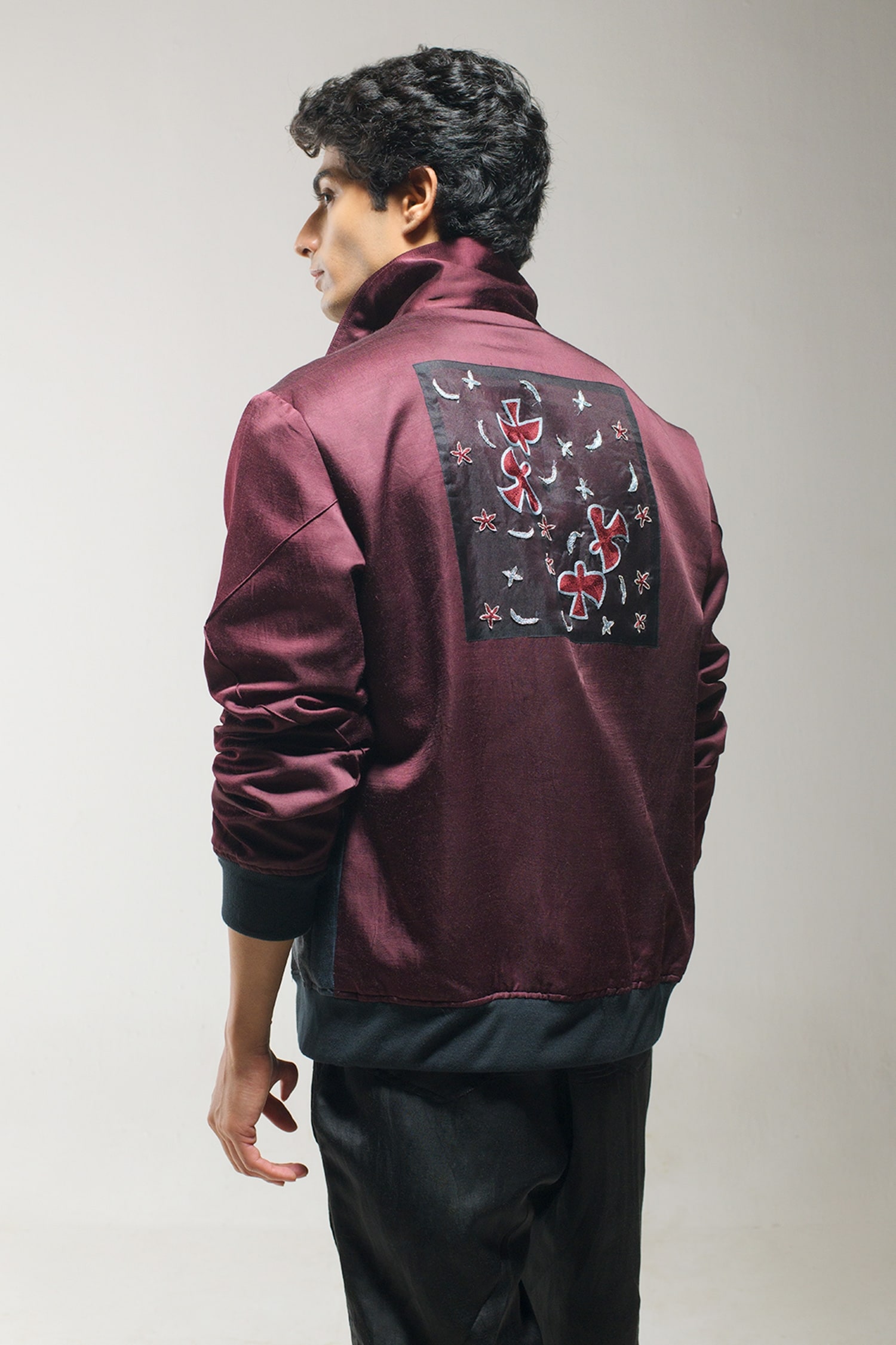 Embroidered bomber jacket No brand - M, buy pre-owned at 29 EUR