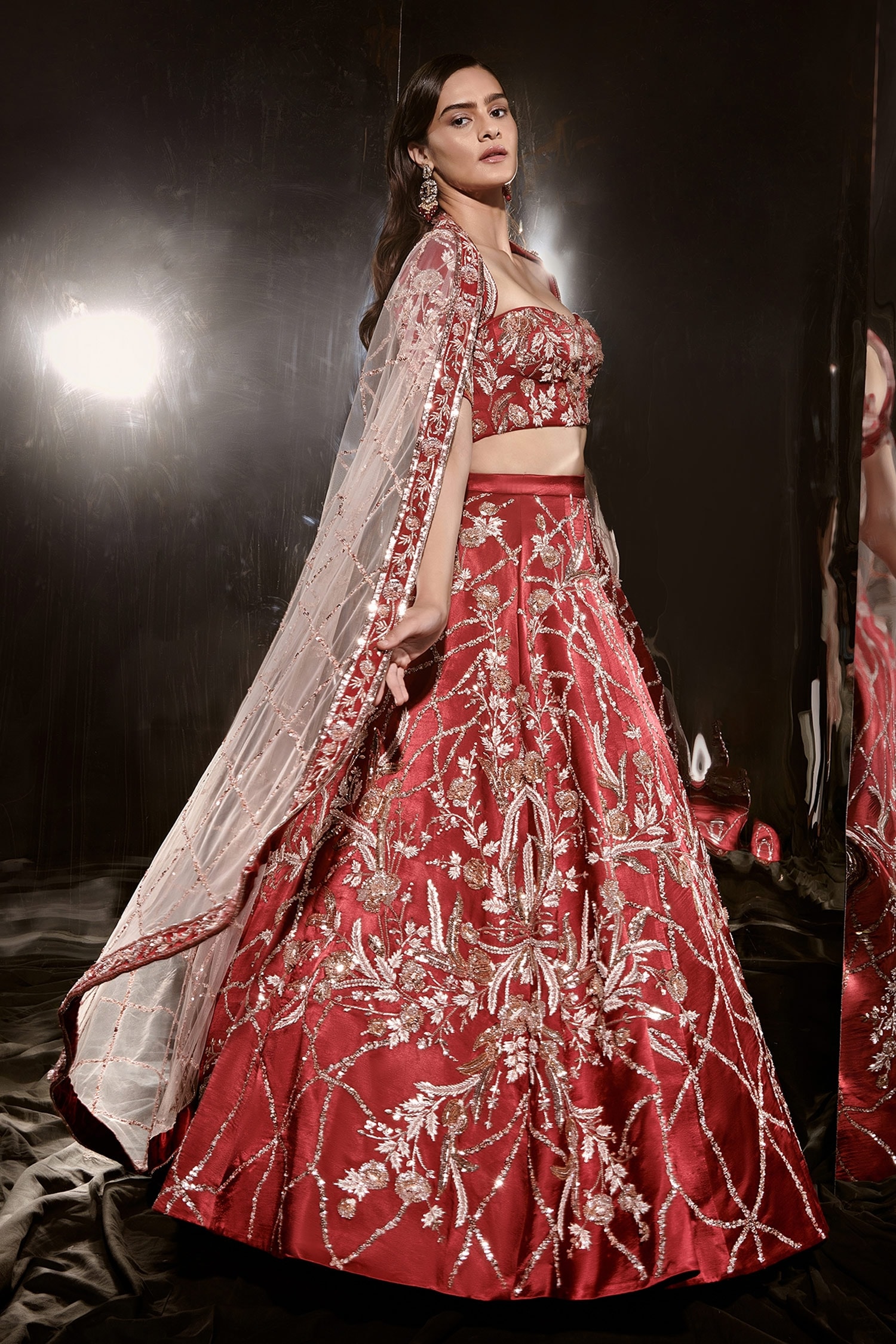 Red Designer Sequins Work Wedding Lehenga Choli, Bridesmaid Lehenga,  Panetar Lehenga, Indian Wedding Lehenga, Bride Look Lehenga for Wedding -  Etsy